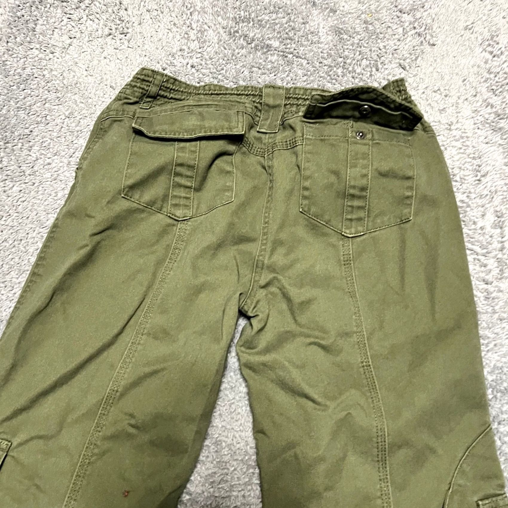 Brandy Melville Brandy Melville Pants Womens OS GRN Cargo Military Utility Straight Cotton Blend OS Regular Green 27x30 Mens? Size 42" / US 20 - 4 Thumbnail