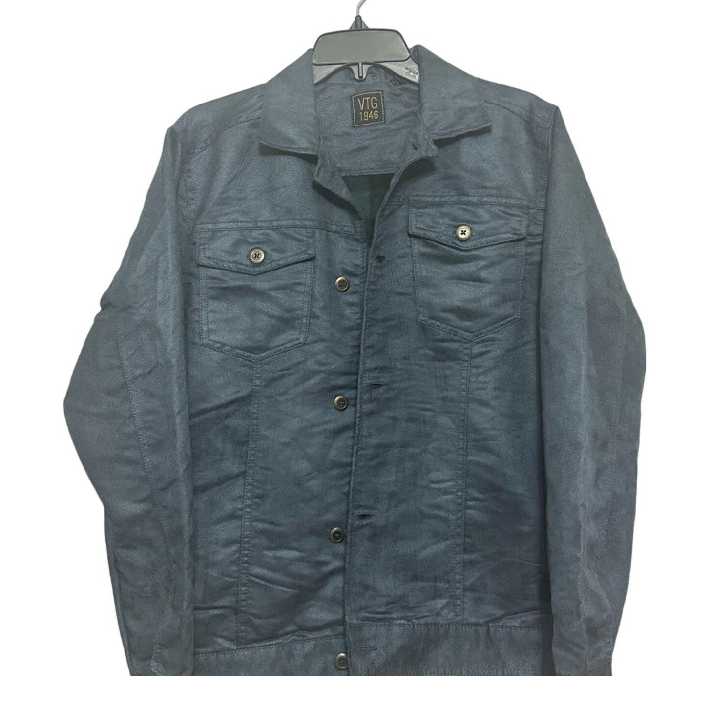 Other Vintage 1946 Jacket Button Waist Length Pockets Blue S NWOT Size US S / EU 44-46 / 1 - 3 Thumbnail