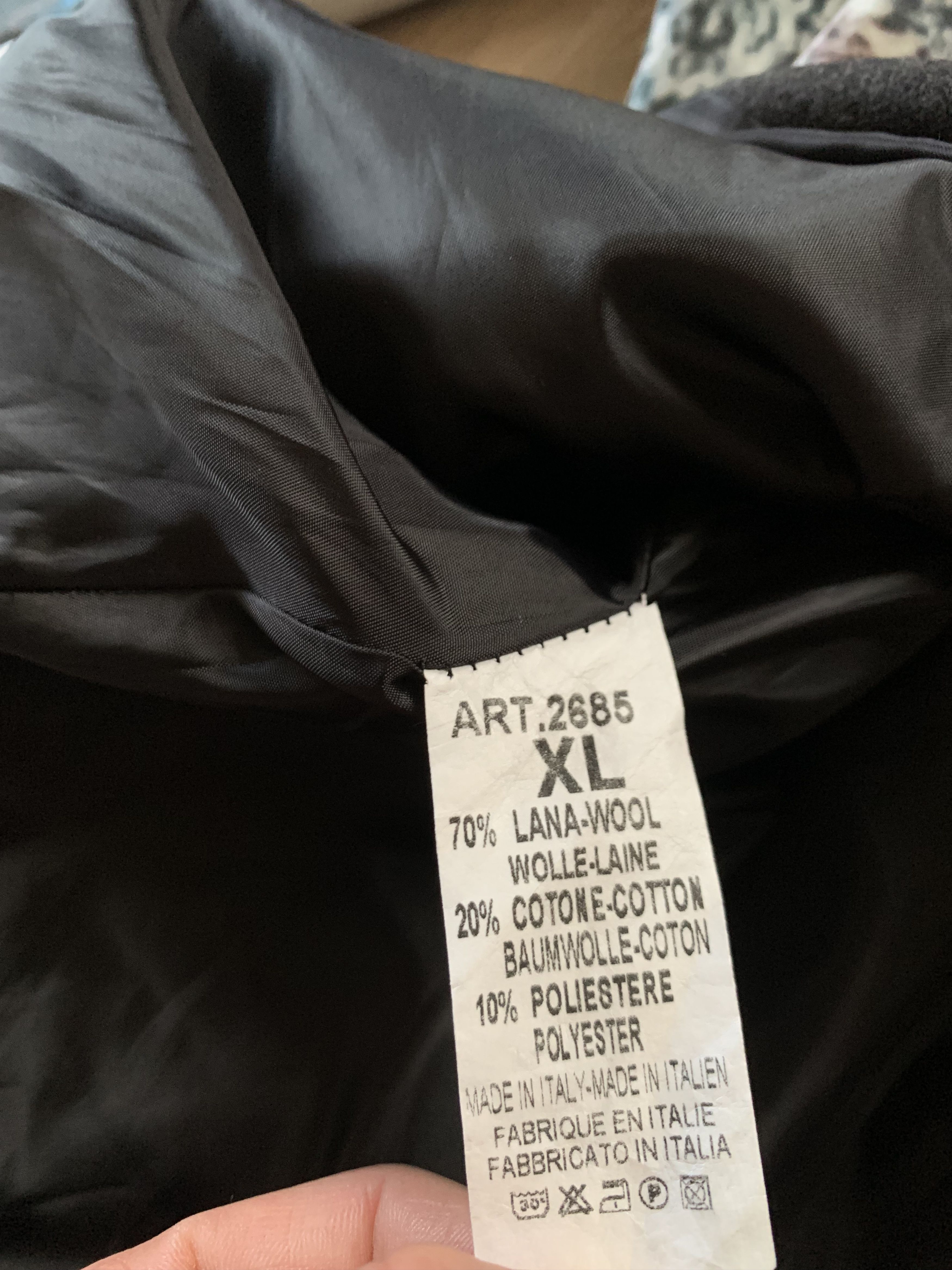 Other Y.Y. Made in Italy Wool Blend Artistic Print Coat Size XL / US 12-14 / IT 48-50 - 10 Thumbnail