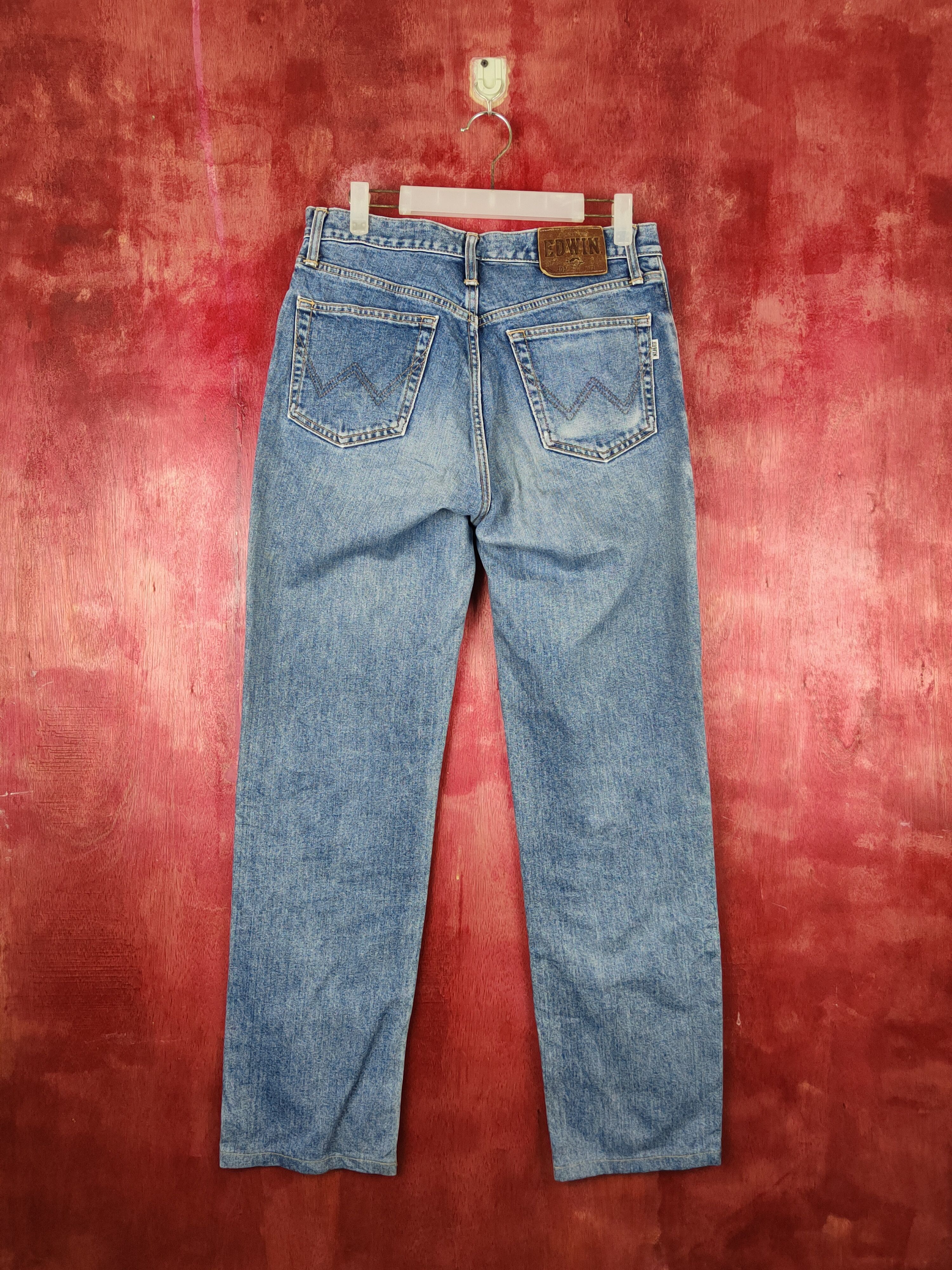 Edwin Edwin Blue Faded Distressed Ripped Jeans #S1700 Size US 30 / EU 46 - 7 Thumbnail