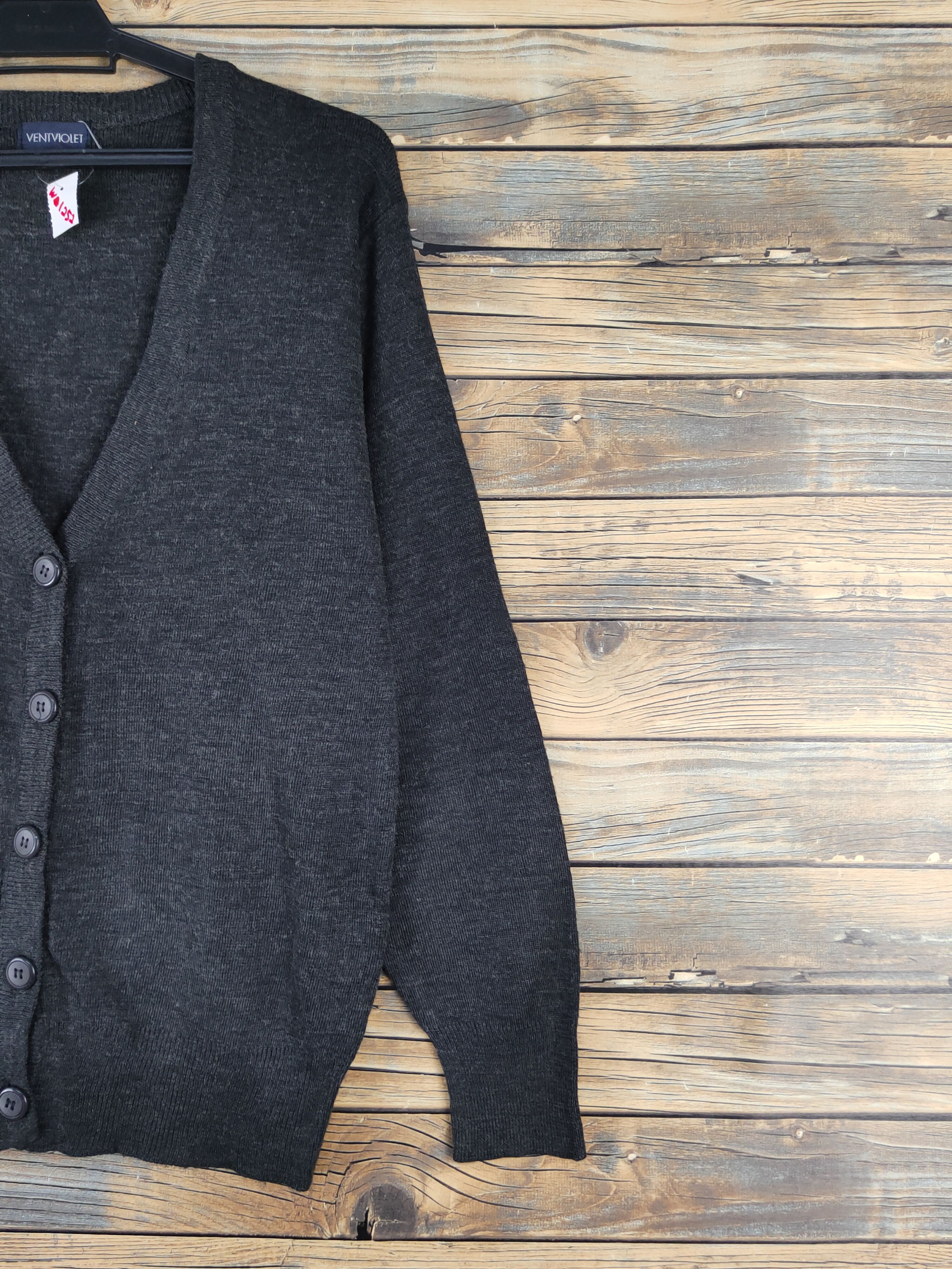 Homespun Knitwear × Japanese Brand Ventviolet Black Knitwear Cardigan#W1252 Size US M / EU 48-50 / 2 - 5 Thumbnail