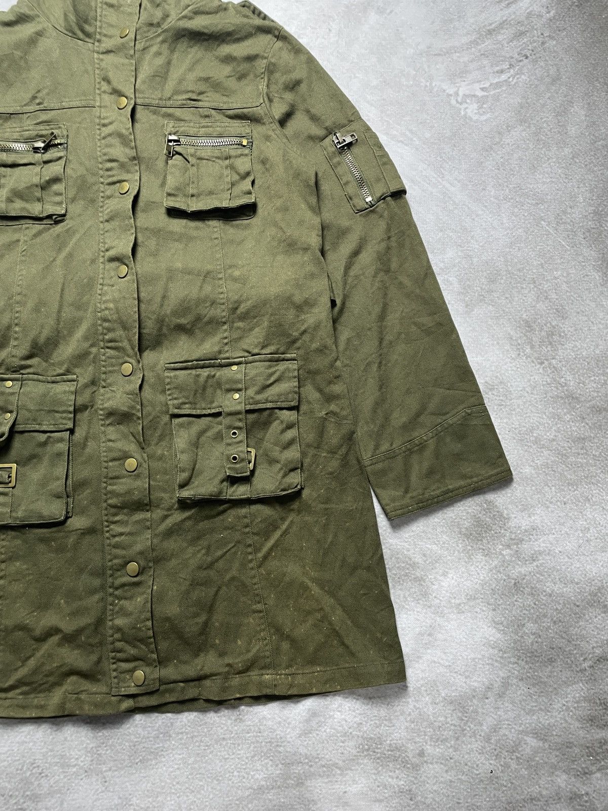 14th Addiction × Japanese Brand × Le Grande Bleu (L.G.B.) 2000’s Hucom - Cyber Military Style Jacket Size US M / EU 48-50 / 2 - 3 Thumbnail