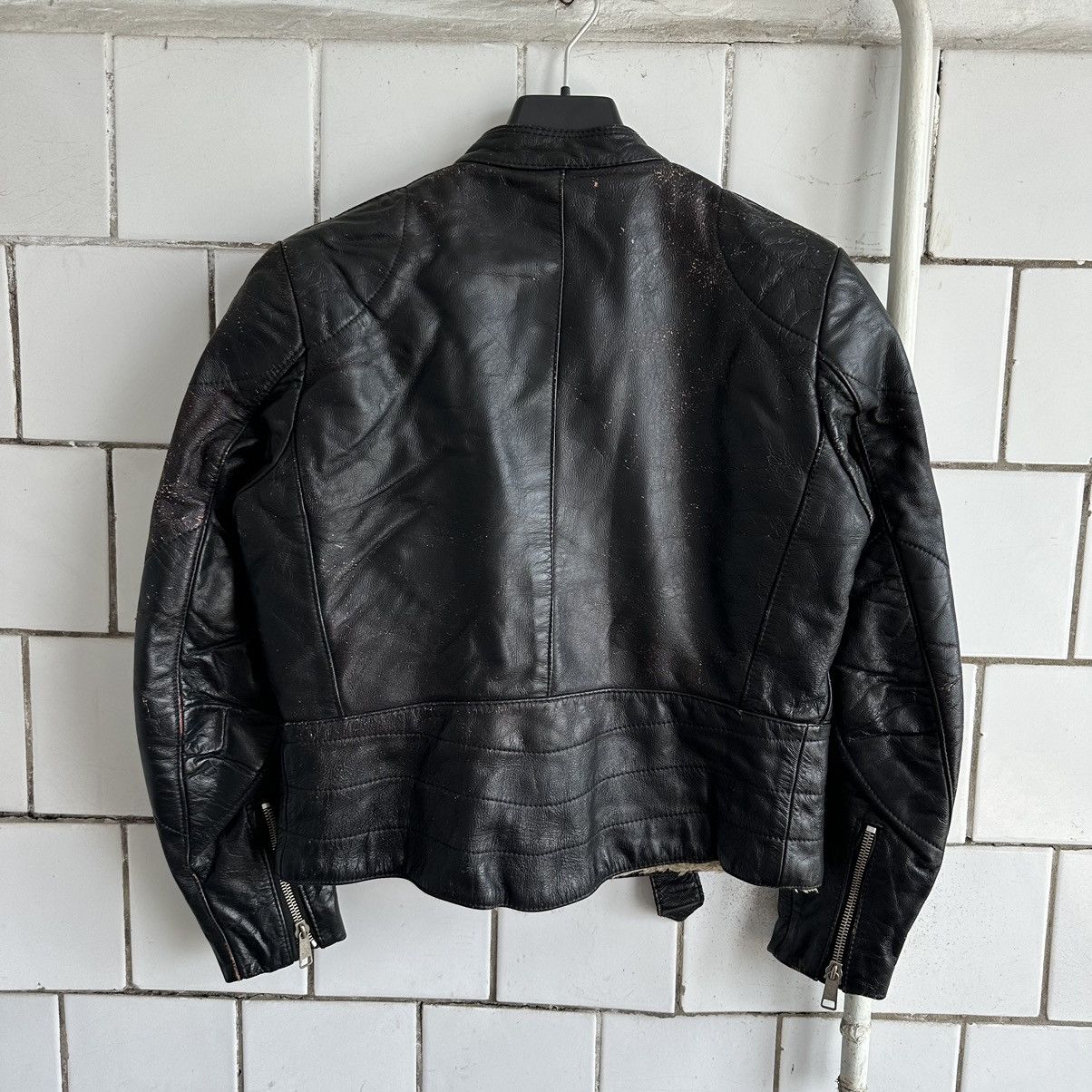 Vintage Vintage Moto Leather Jacket Tour Style USA 90s Y2K Size US S / EU 44-46 / 1 - 2 Thumbnail