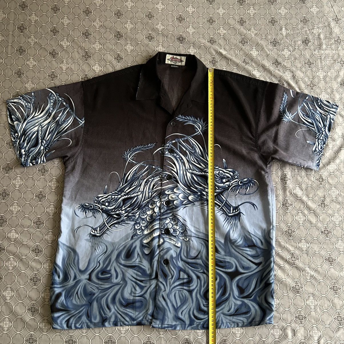 Other Japan Style Garment Shirt Button Down Japanese Dragon Size US XL / EU 56 / 4 - 13 Thumbnail