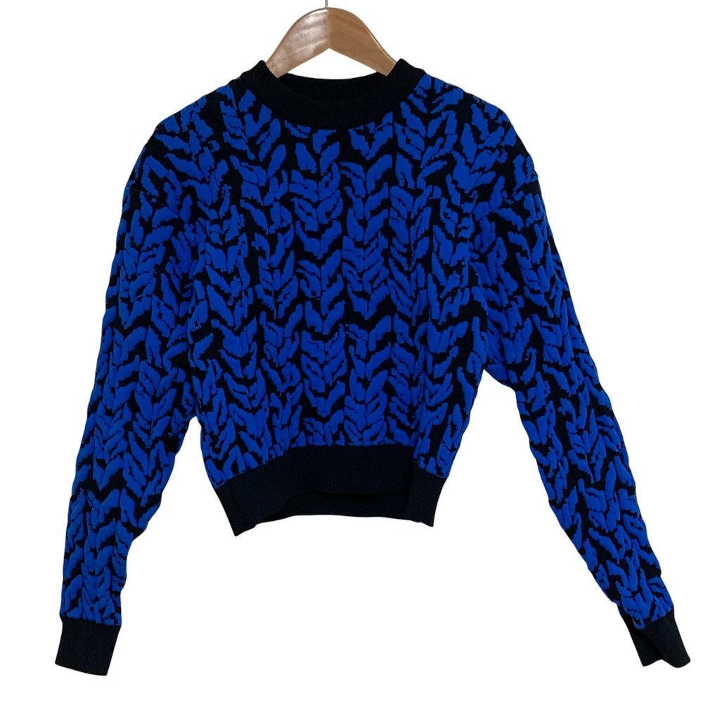 Balenciaga Balenciaga Balenciaga Jacquard Short Sweater Textile Tops DUTY FREE for USA Size ONE SIZE - 1 Thumbnail