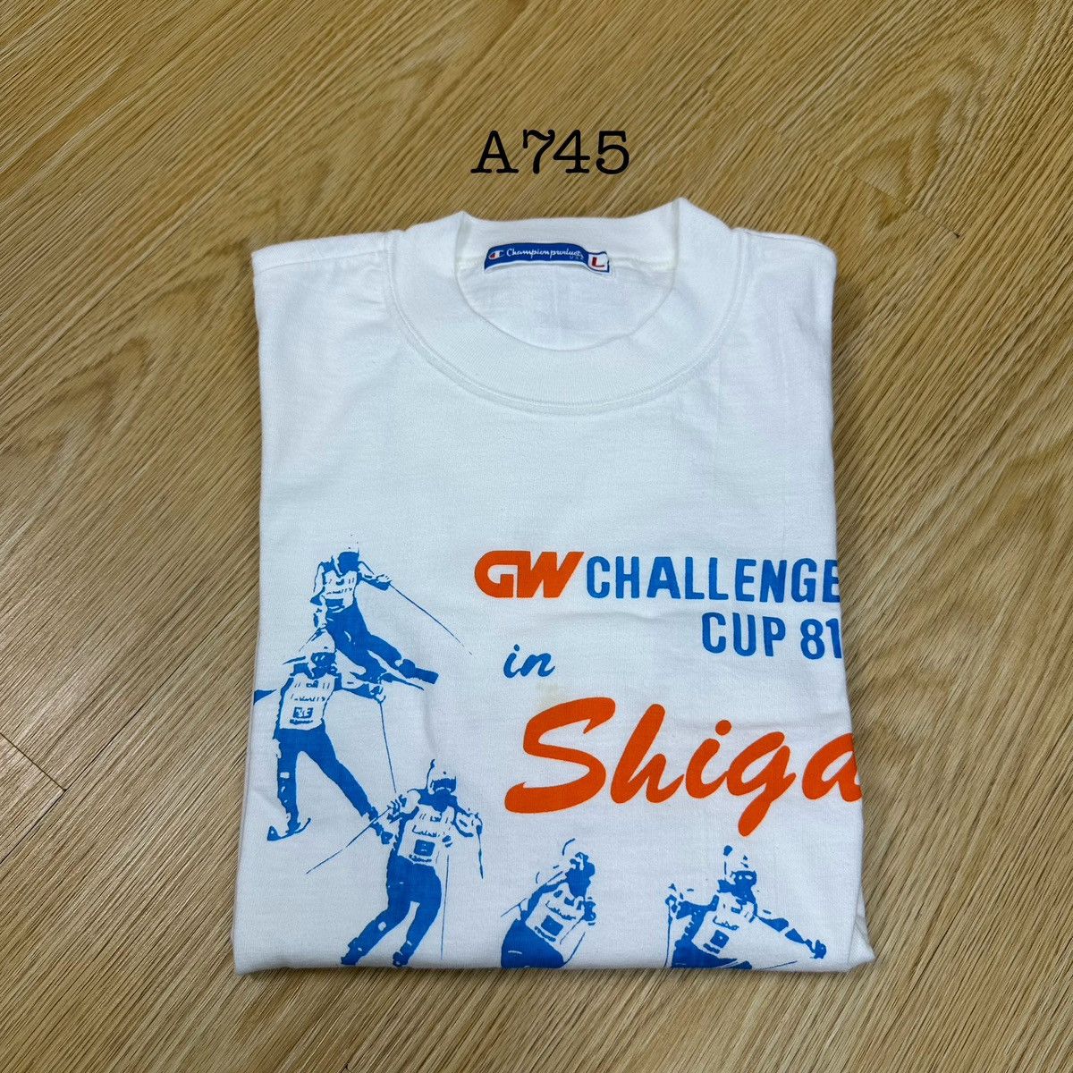 Champion Rare Goldwin Challenge Cup 80s Champion Tshirt A745 Size US L / EU 52-54 / 3 - 13 Thumbnail