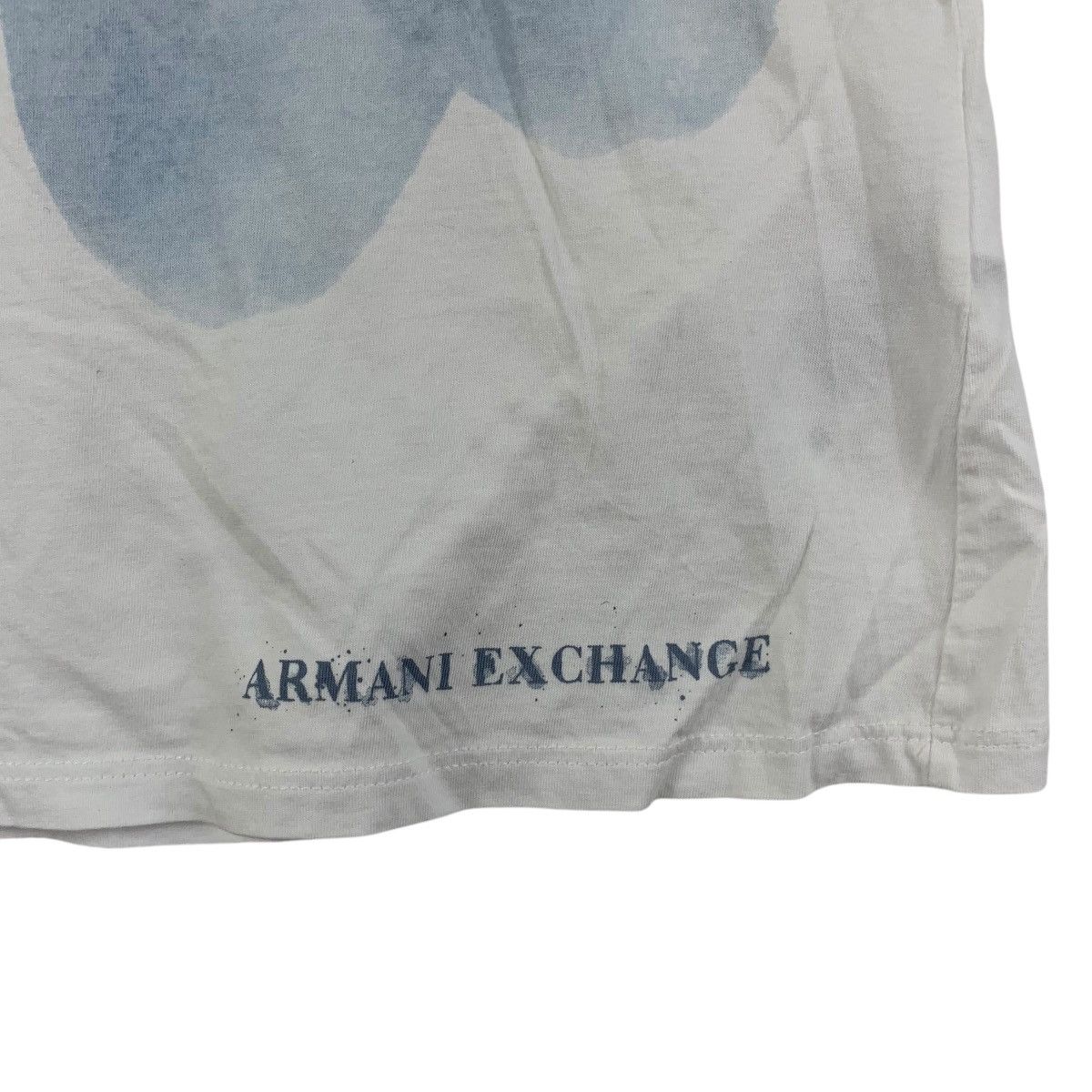Armani Exchange ARMANI EXCHANGE Organic Prima Cotton Fiber Tee Shirt Top Size M / US 6-8 / IT 42-44 - 4 Thumbnail