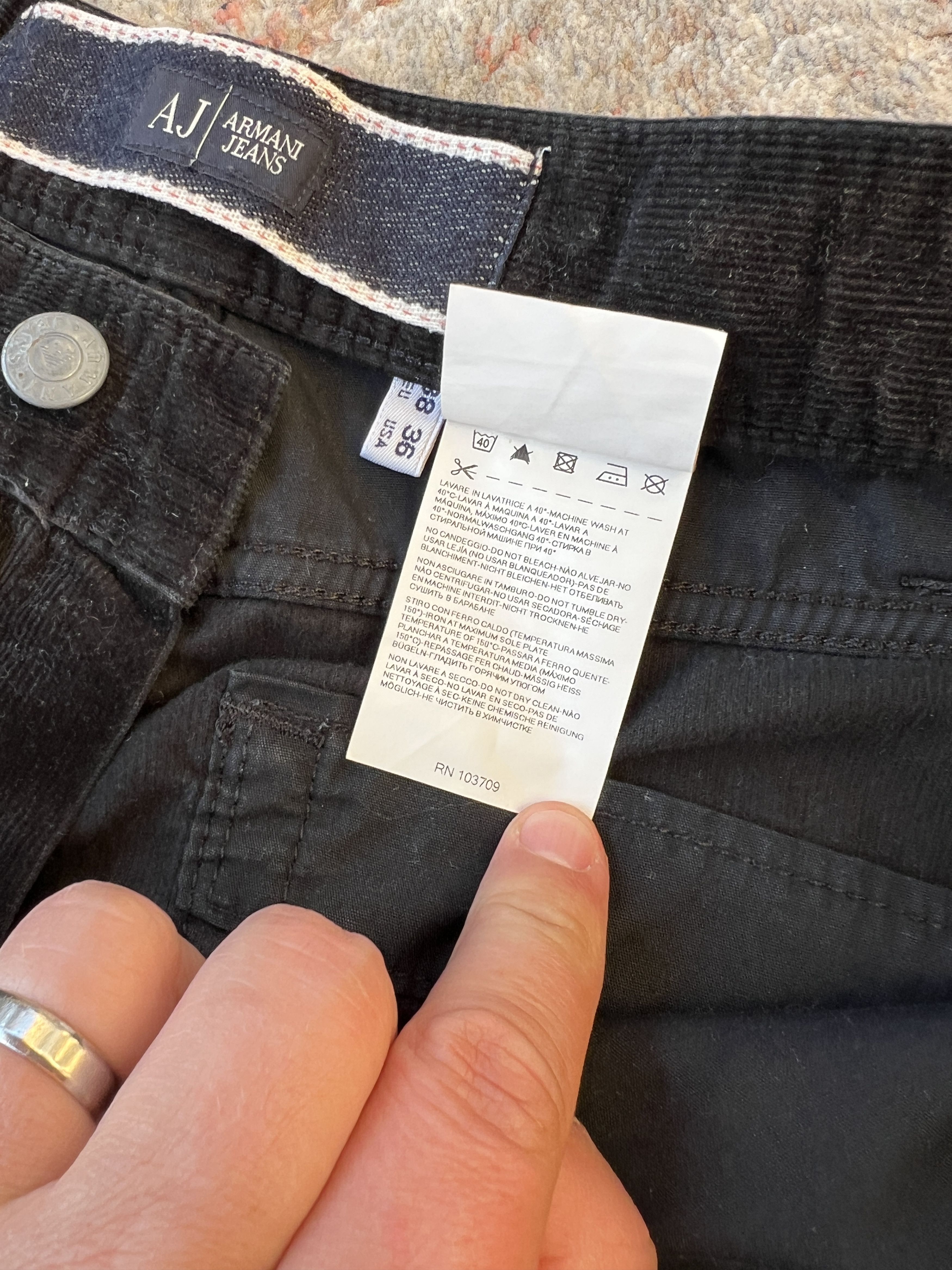 Armani Armani Jeans Vintage Velvet pants Size US 36 / EU 52 - 7 Thumbnail