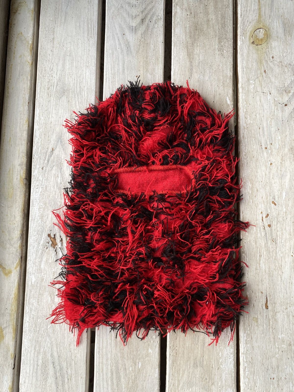 Japanese Brand × Vintage Japanese Vintage Fuzzy Mohair Ushanka Y2K balaclava Ninja Size ONE SIZE - 2 Thumbnail