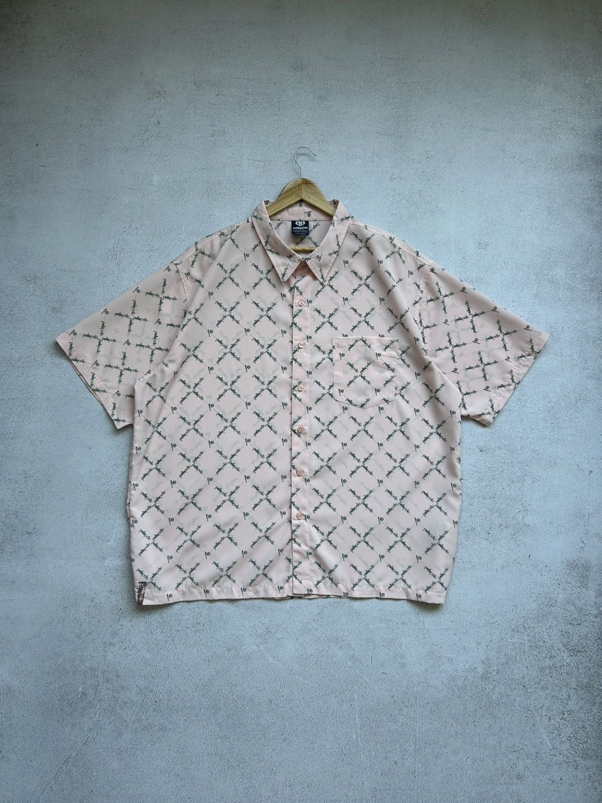 Pelle Pelle × Rap Tees × Vintage Pelle Pelle Vintage 90's man's printed pink shirt size XXL Size US XXL / EU 58 / 5 - 1 Thumbnail