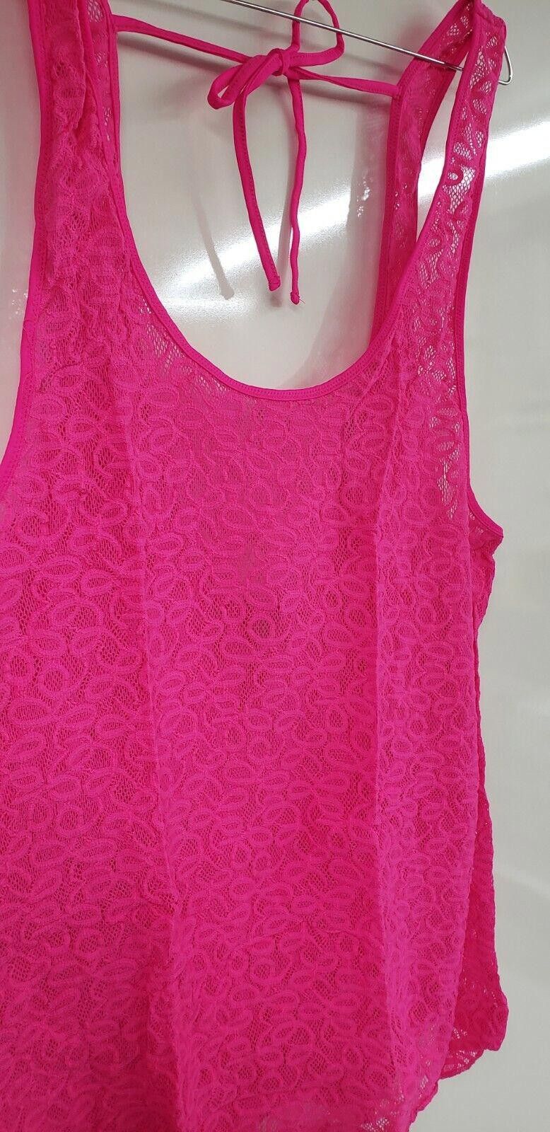 Designer NWT Victoria's Secret Pink Lace Cover-up Size Large Size L / US 10 / IT 46 - 6 Thumbnail