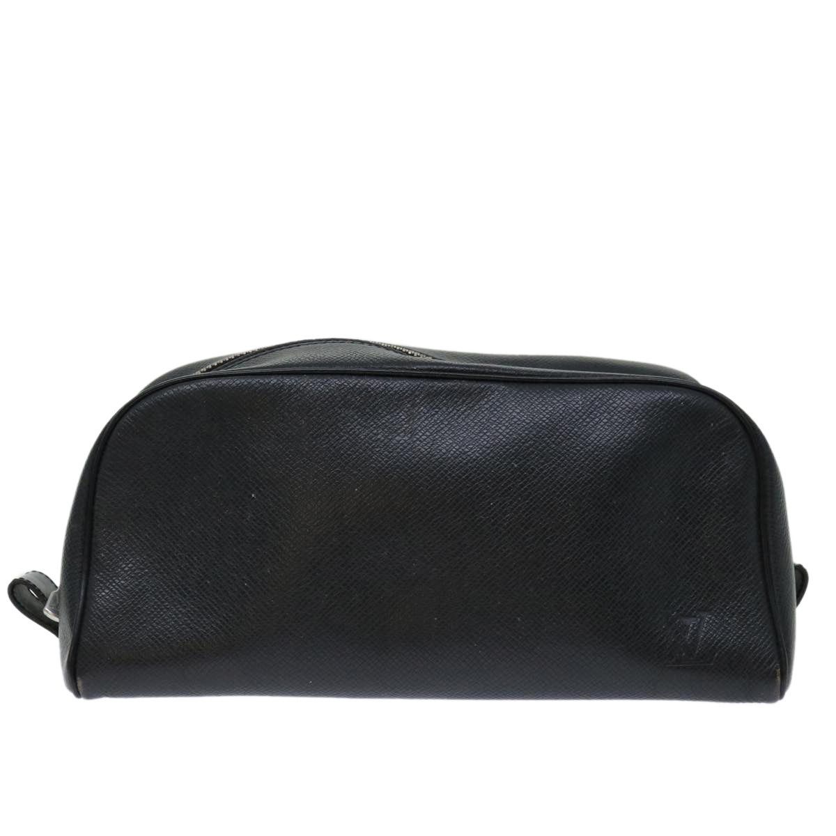 image of Louis Vuitton Taiga Clutch Bag in Black, Women's