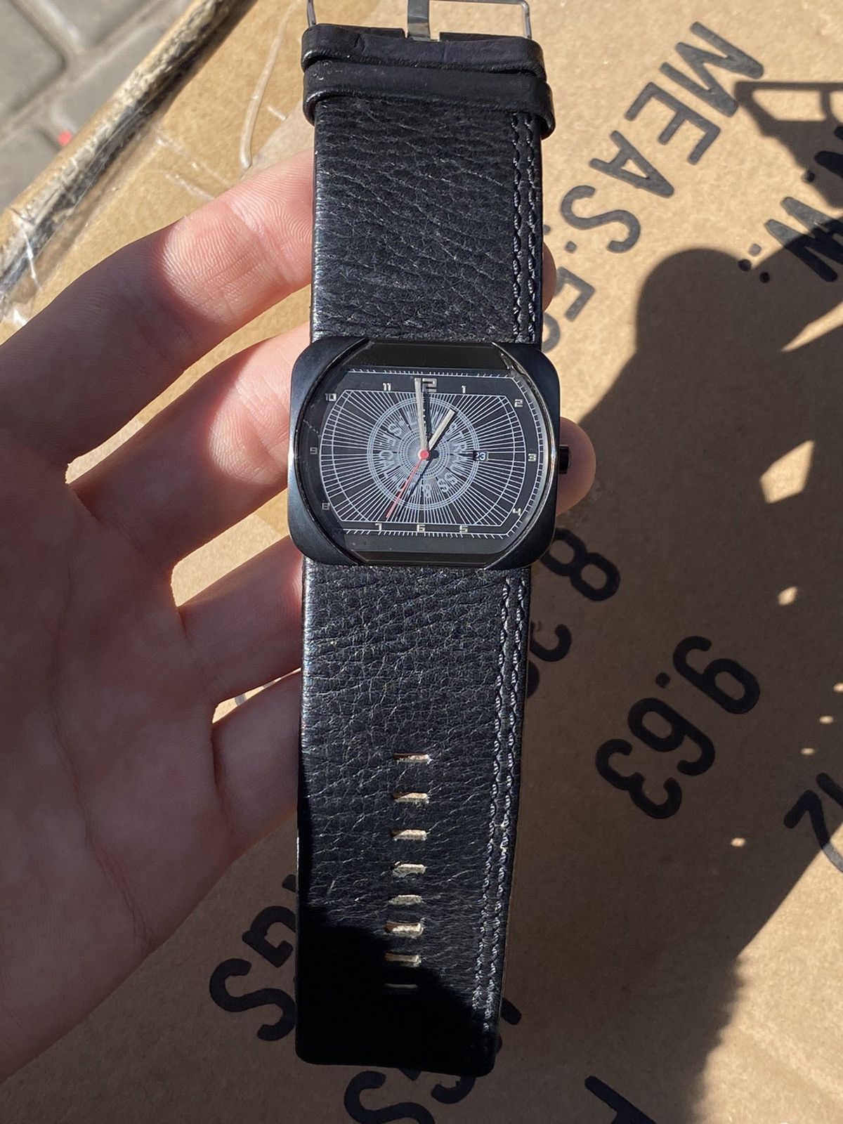 Levi's Levi’s Vintage Quartz Watch Black Leather American Brand Size ONE SIZE - 8 Thumbnail