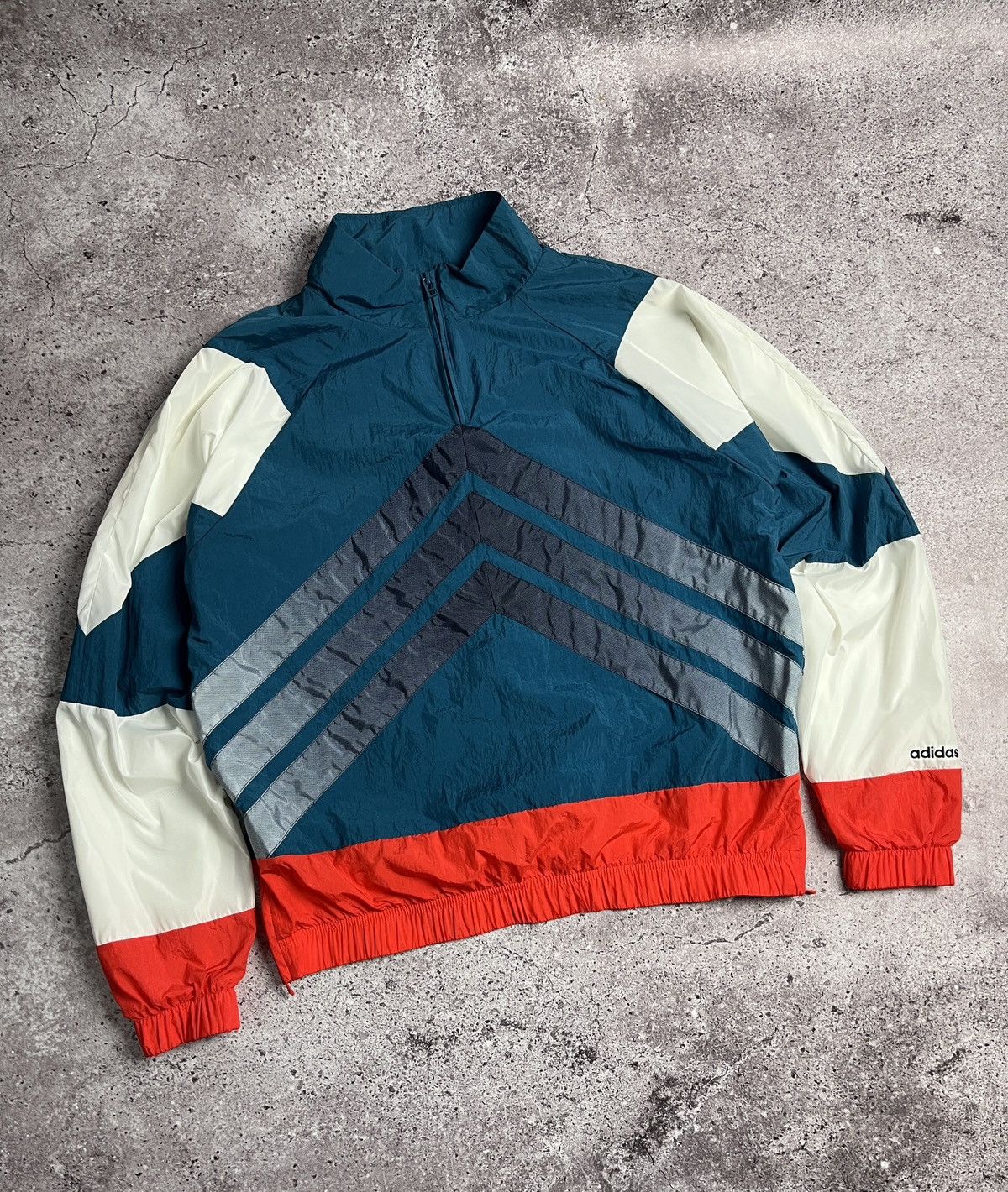Adidas Adidas Originals V-Stripes Windbreaker Anorak Size US S / EU 44-46 / 1 - 3 Thumbnail