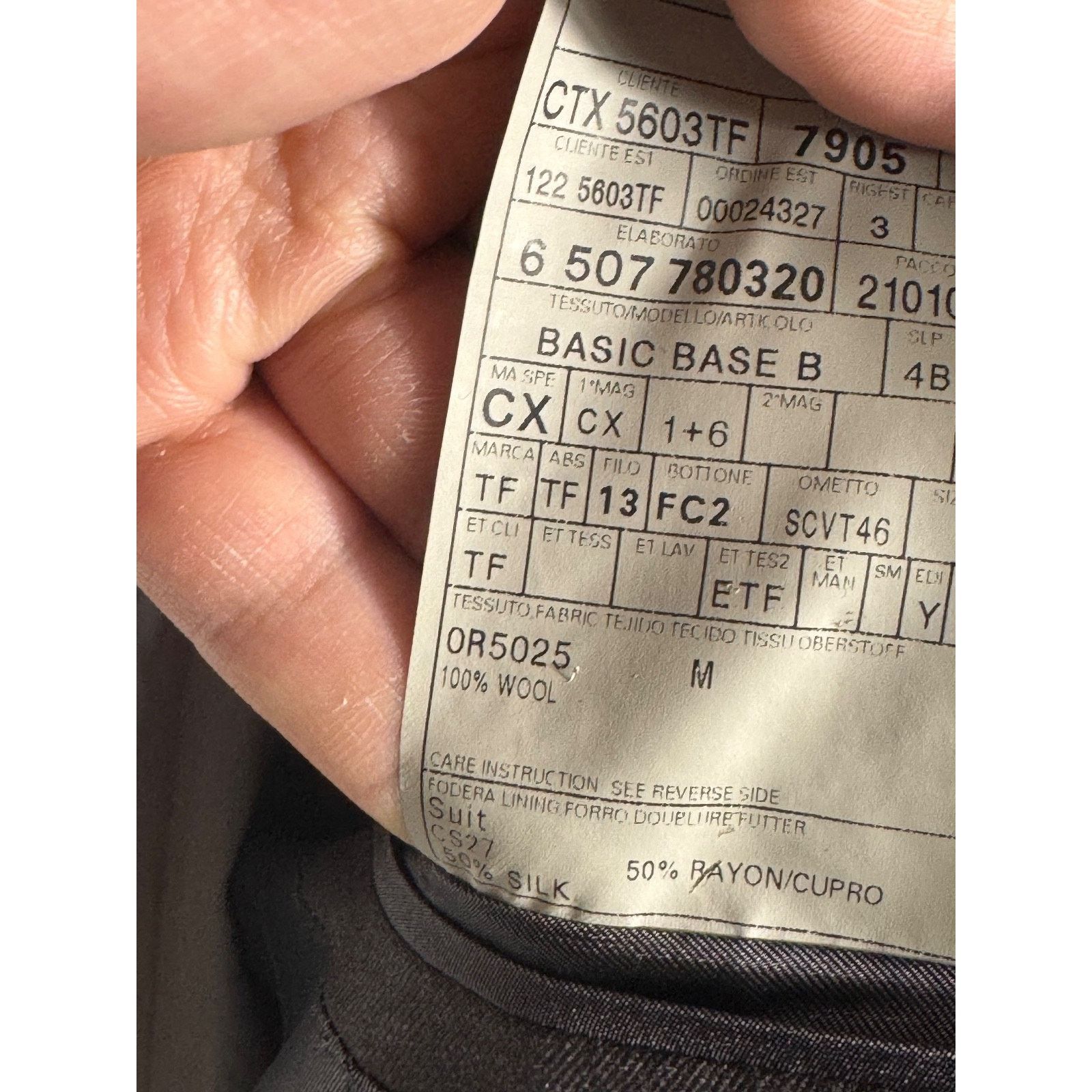 Tom Ford Tom Ford for Billy Joel Charcoal Wool Suit Jacket 50C 40S Size 40S - 3 Thumbnail