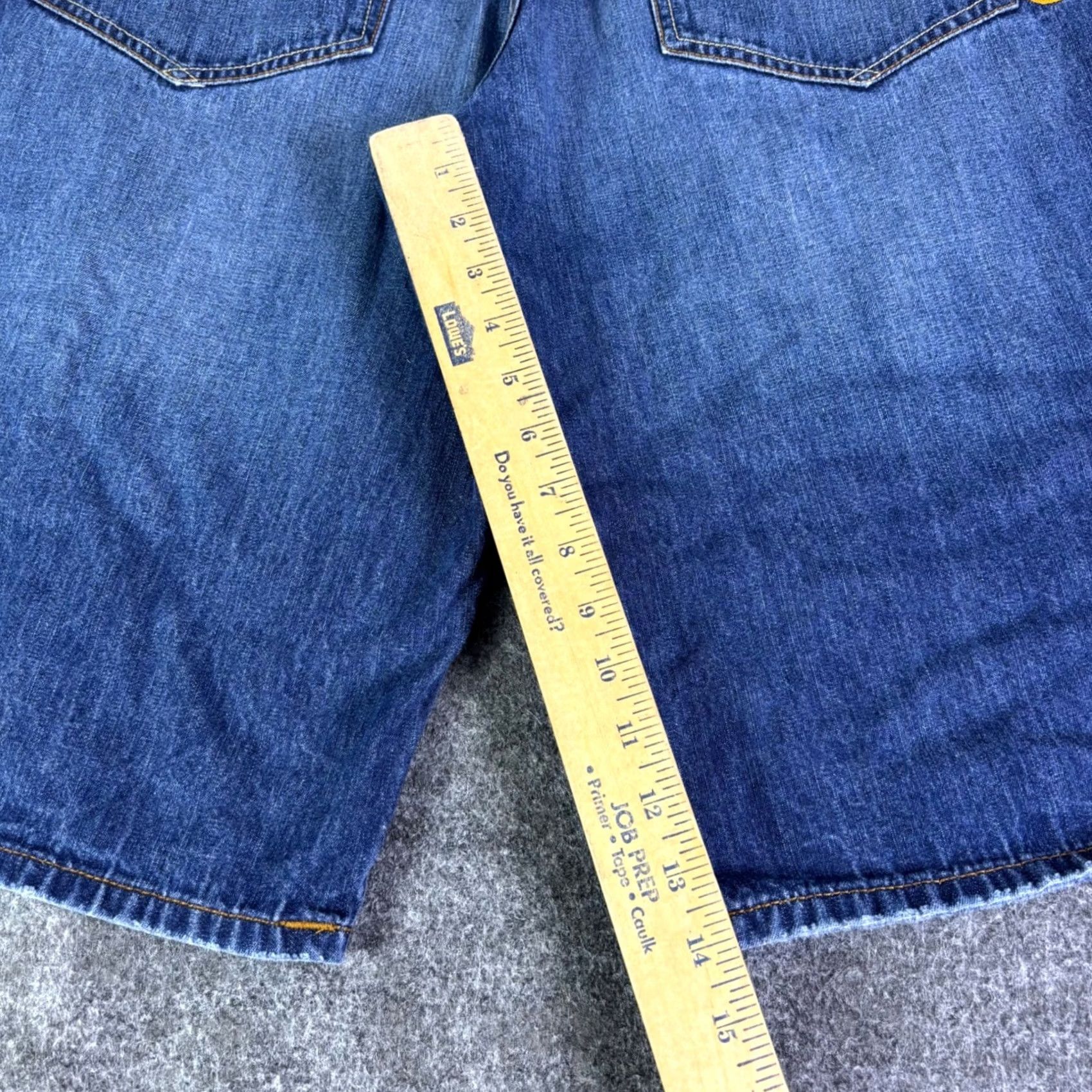Rocawear VINTAGE Rocawear Bermuda Shorts Mens Baggy Denim 36 Blue Medium Wash 5-Pocket Logo Embroidered Size US 36 / EU 52 - 4 Thumbnail