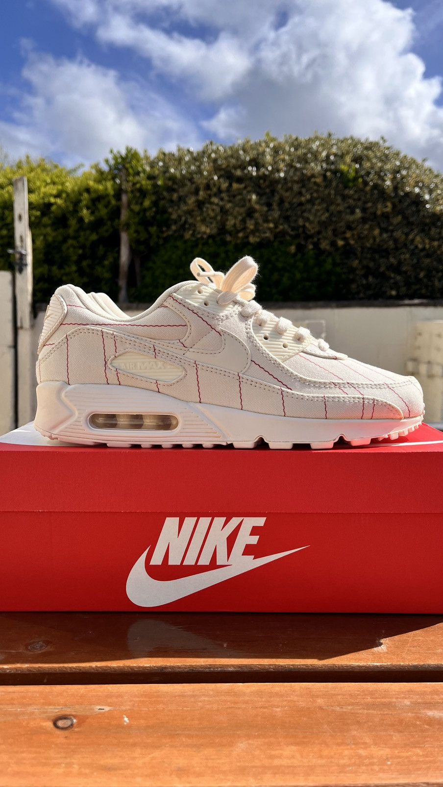 Nike NIKE AIR MAX 90 PINSTRIPE-NATURAL CHILLI Size US 10.5 / EU 43-44 - 2 Thumbnail