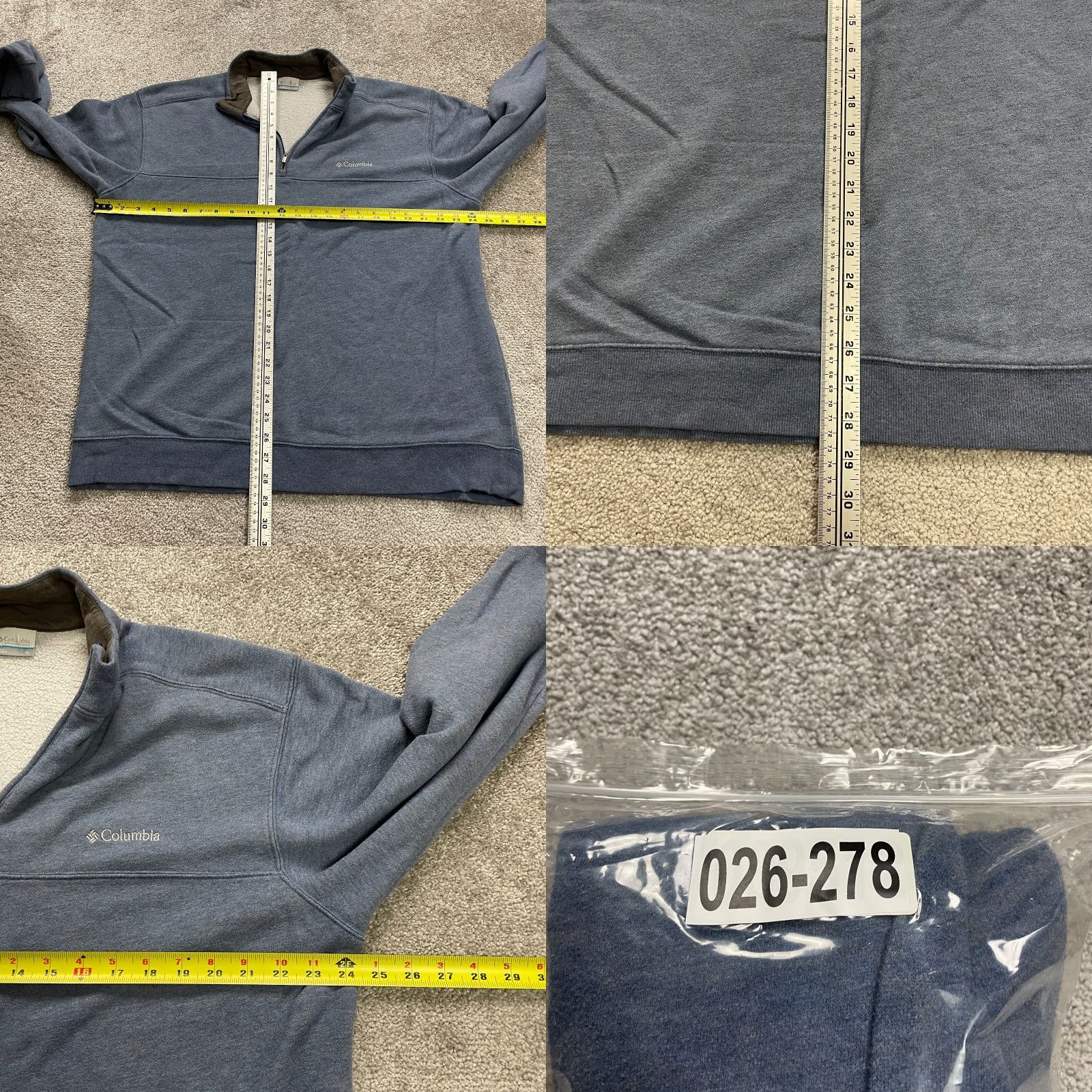 Vintage Columbia Hart Mountain Sweatshirt Mens XL Blue Fleece 1/4 Zip Pullover Outdoor Sweatshirt Size US XL / EU 56 / 4 - 8 Thumbnail