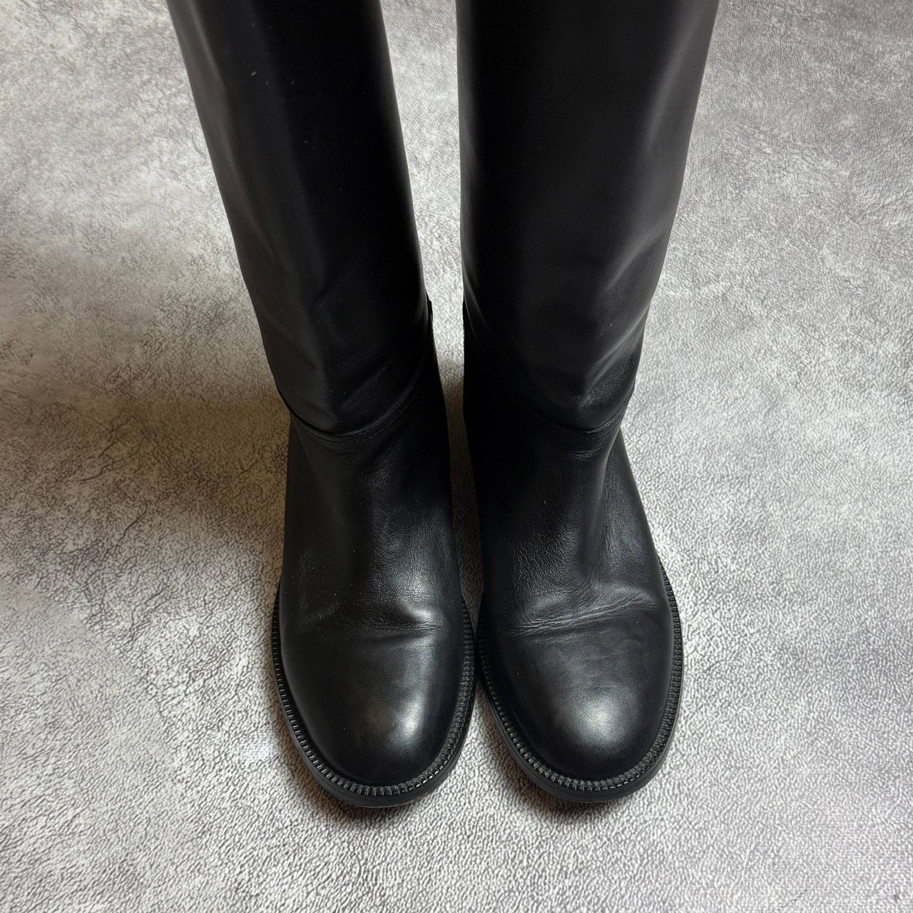 Bottega Veneta Bottega Veneta Black Leather Knee-High Boots Size US 9 / IT 39 - 5 Thumbnail