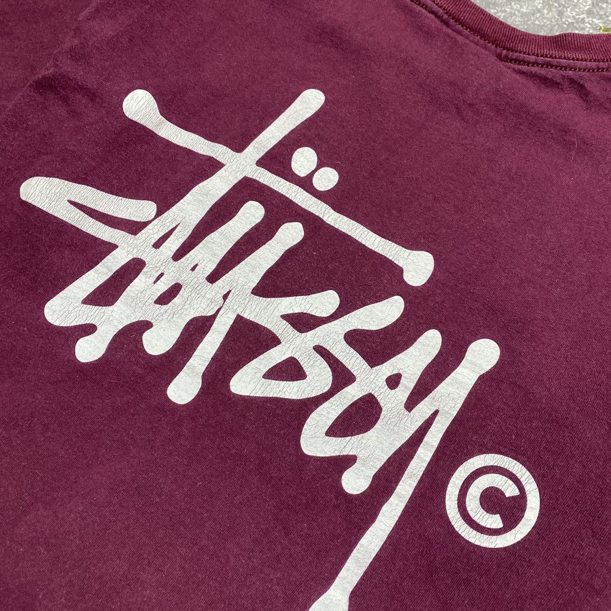 Stussy × Vintage Vintage Stussy Big Logo Made In USA y2k opium tee Size US S / EU 44-46 / 1 - 4 Thumbnail