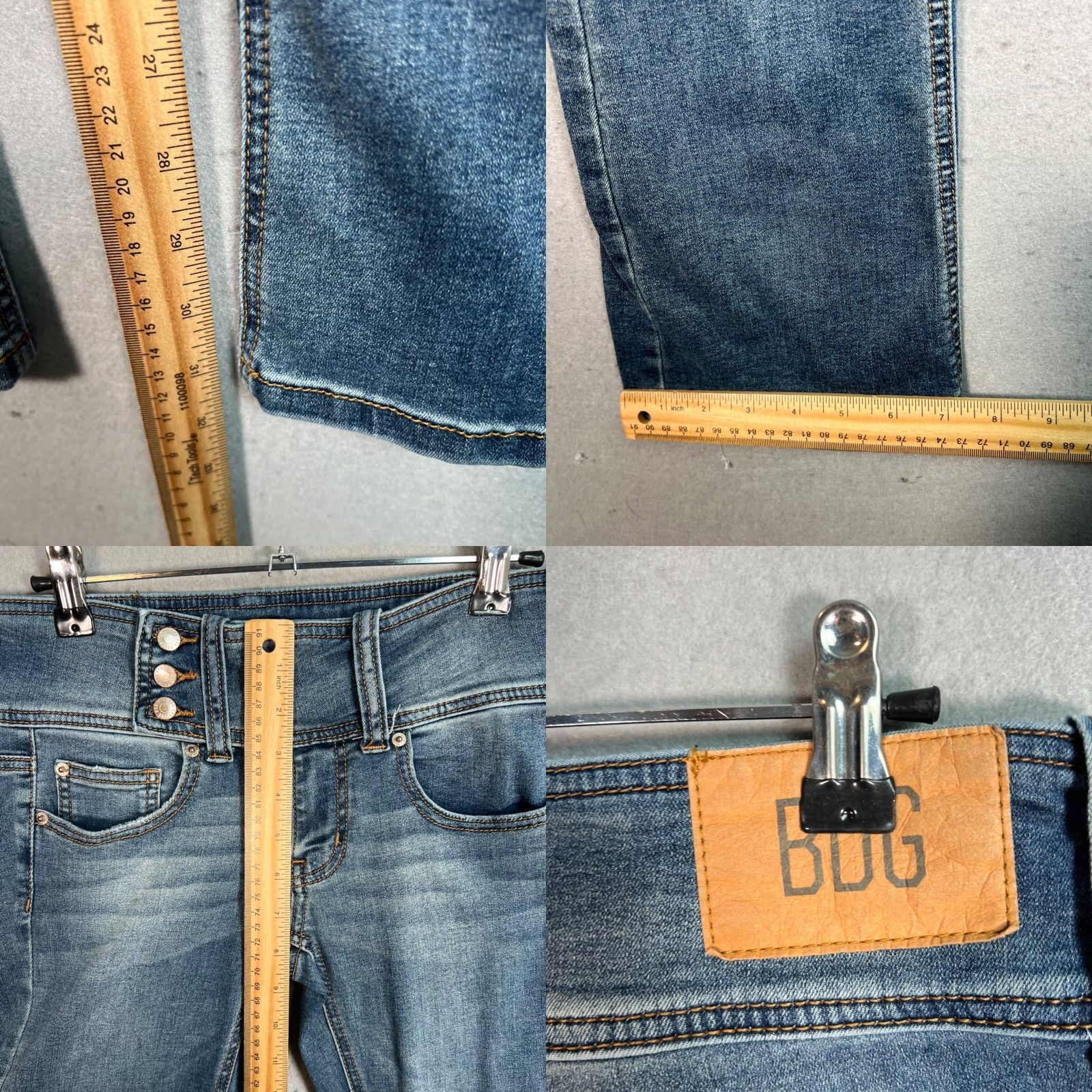 Bdg BDG Denim Jeans Women’s Bootcut Size 26 Blue Low Rise 6.5-8.5” 32" Inseam Button Closure Regular Rise Vintage/Pre-Owned Womens Jeans Size 26" / US 2 / IT 38 - 8 Thumbnail
