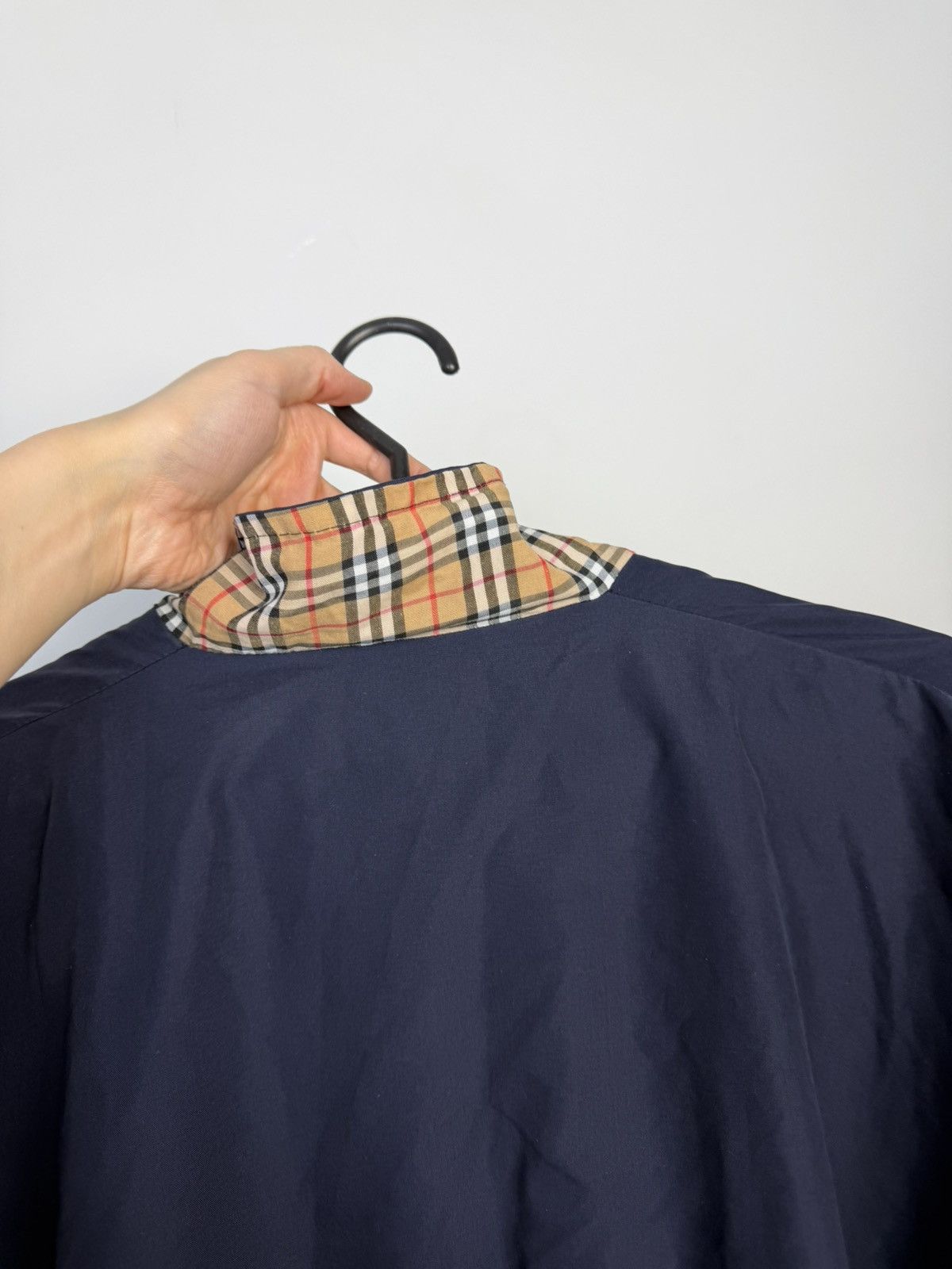 Burberry Thomas Burberry Vintage 90's Zipped Plaid Collar Jacket Size US XXL / EU 58 / 5 - 3 Thumbnail