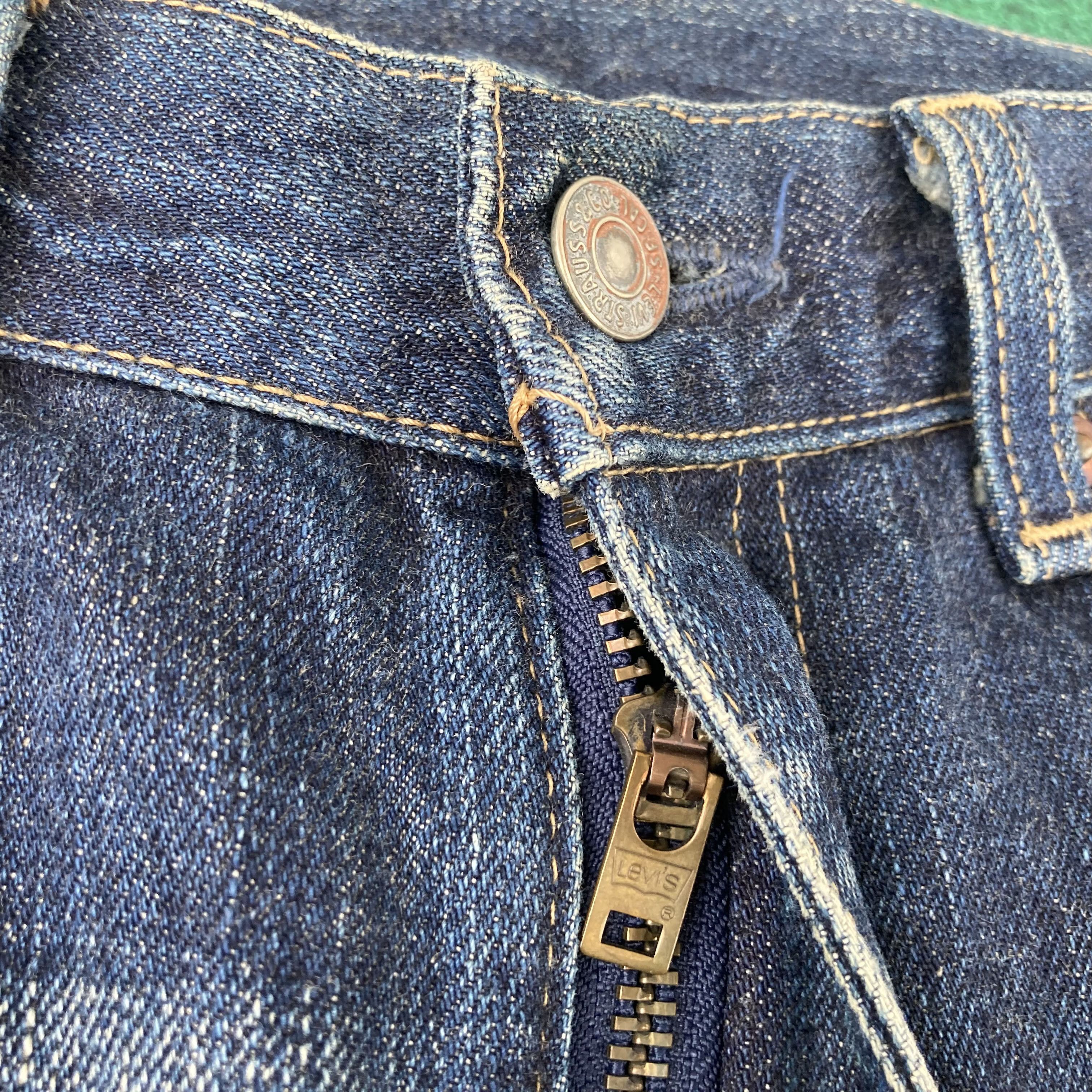Levi's × Vintage 32x30.5 Vtg Levis 517 Denim Bootcut Faded Punk Grunge Jeans Size US 32 / EU 48 - 4 Thumbnail