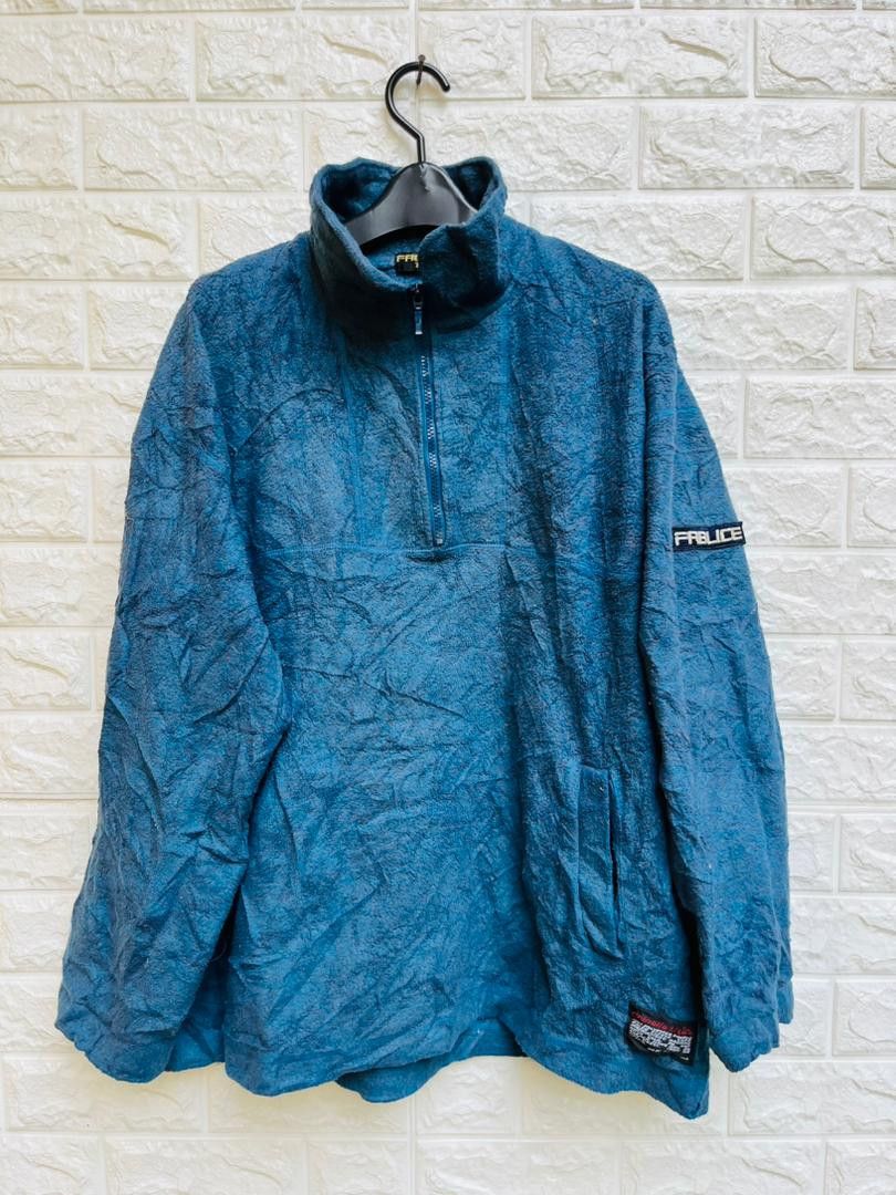 image of Vintage Fablice Japanese Designer Fashion Style in Dark Blue, Men's (Size Large)