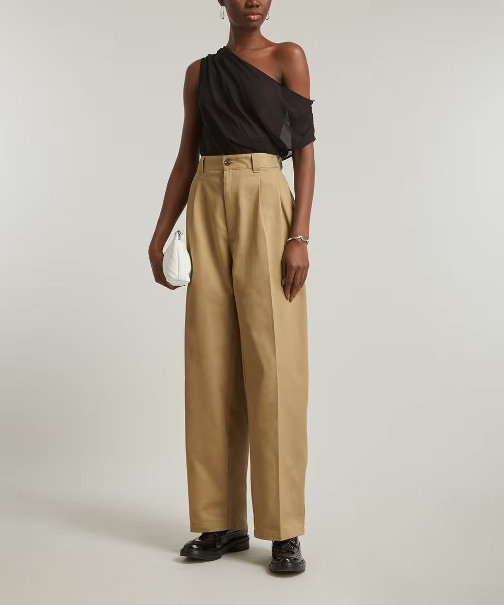 Maison Margiela o1y0625 Casual Pant in Beige Size 26" / US 2 / IT 38 - 5 Thumbnail