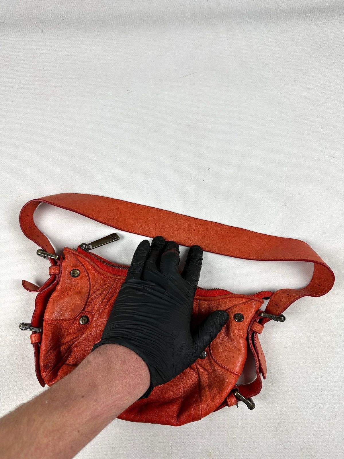 Mulberry Vintage Mulberry Faded Orange Leather Shoulder Bag Handbag Size ONE SIZE - 16 Thumbnail