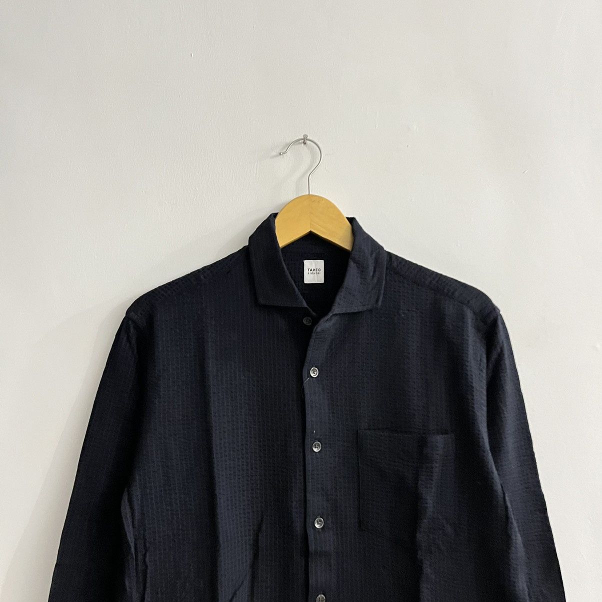 Takeo Kikuchi Takeo Kikuchi - Textured 3/4 Sleeve Button Up Size US M / EU 48-50 / 2 - 2 Thumbnail