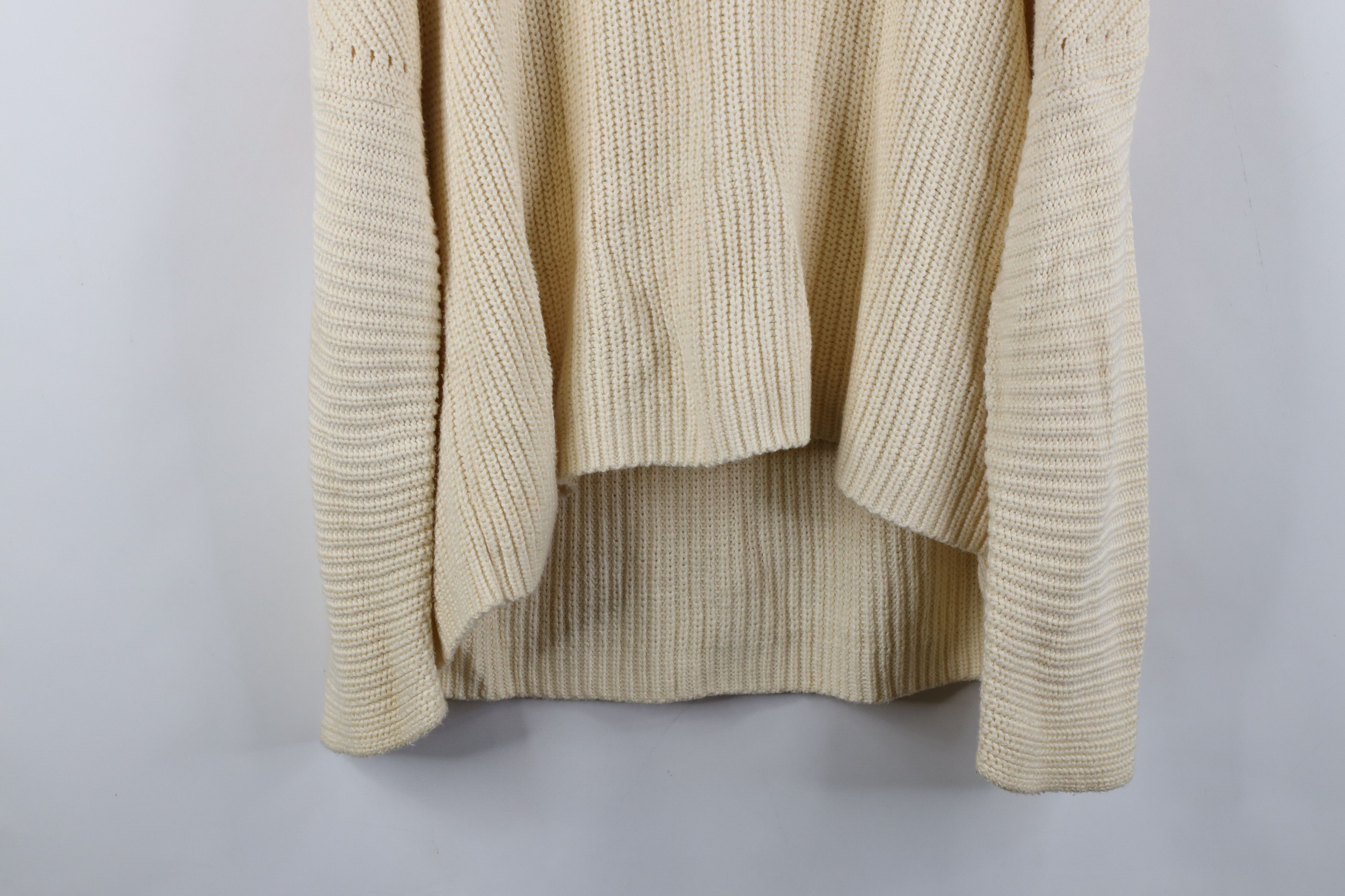 Ralph Lauren Ralph Lauren Ribbed Knit Slouchy Crewneck Sweater Beige Size XL / US 12-14 / IT 48-50 - 12 Thumbnail