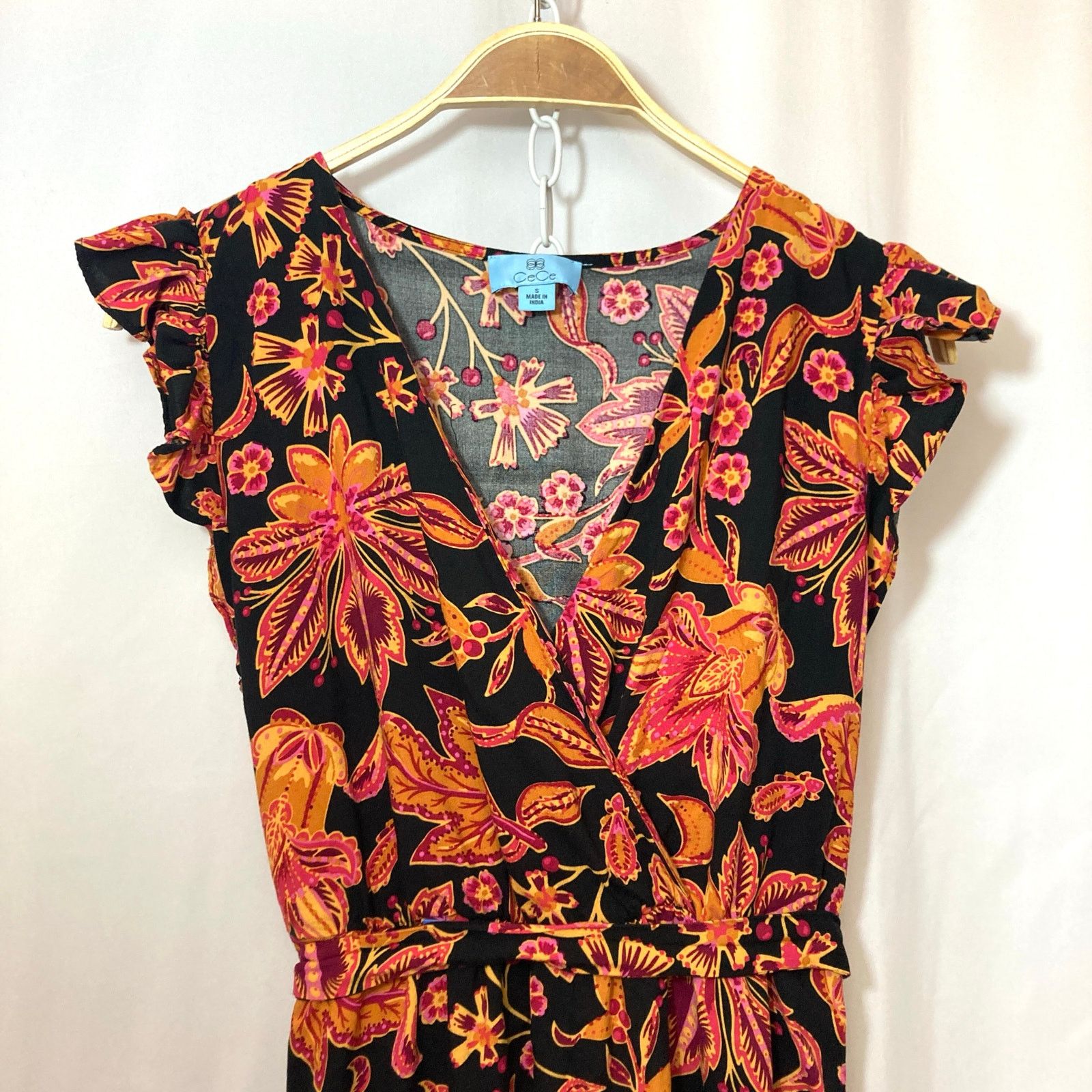Other NWT CeCe Beachy Romance High Tide Black Red Midi Maxi Dress Size S / US 4 / IT 40 - 3 Thumbnail
