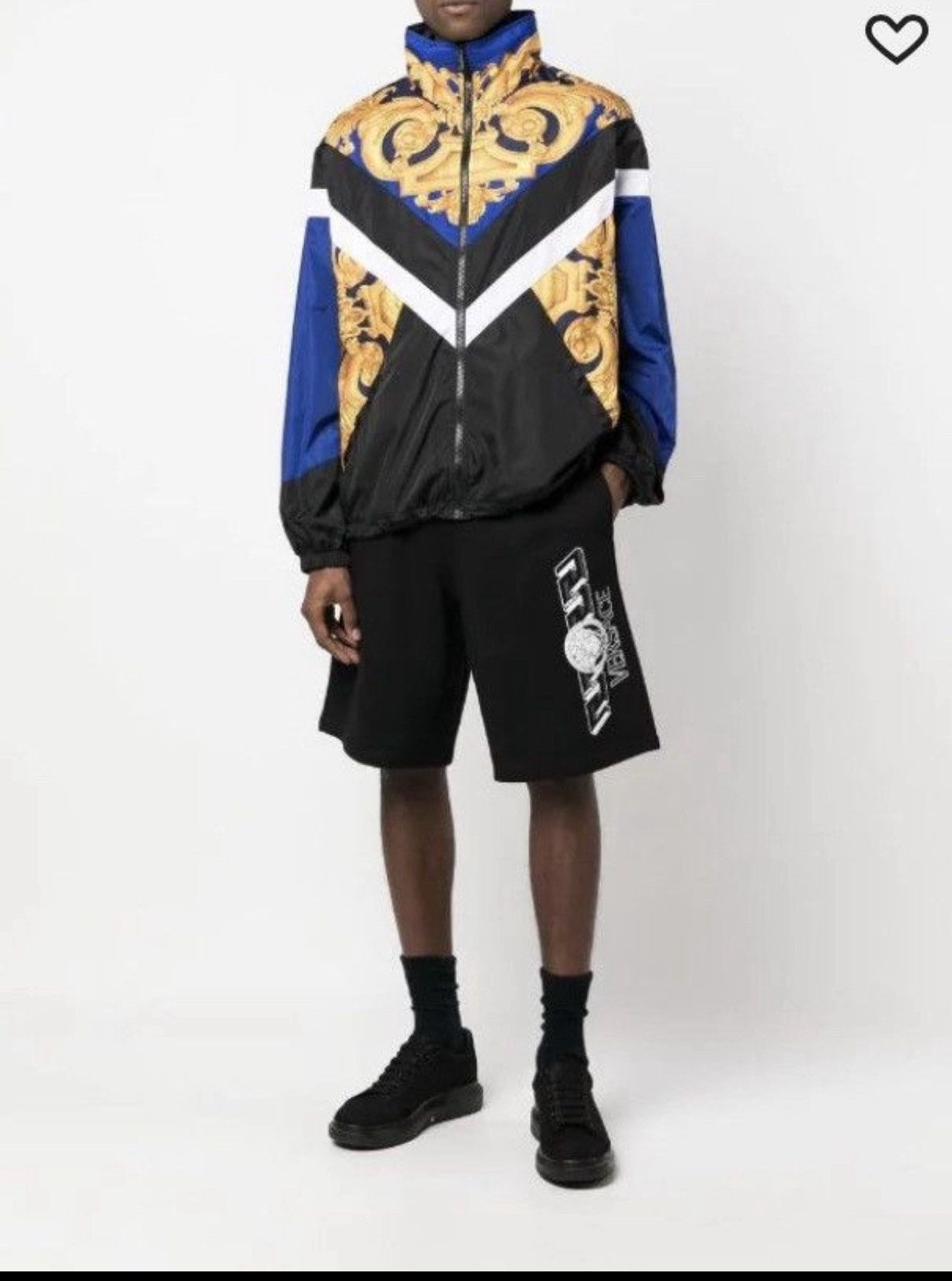 Versace Versace Baroque Track Jacket size M (48) blue Size US M / EU 48-50 / 2 - 10 Thumbnail
