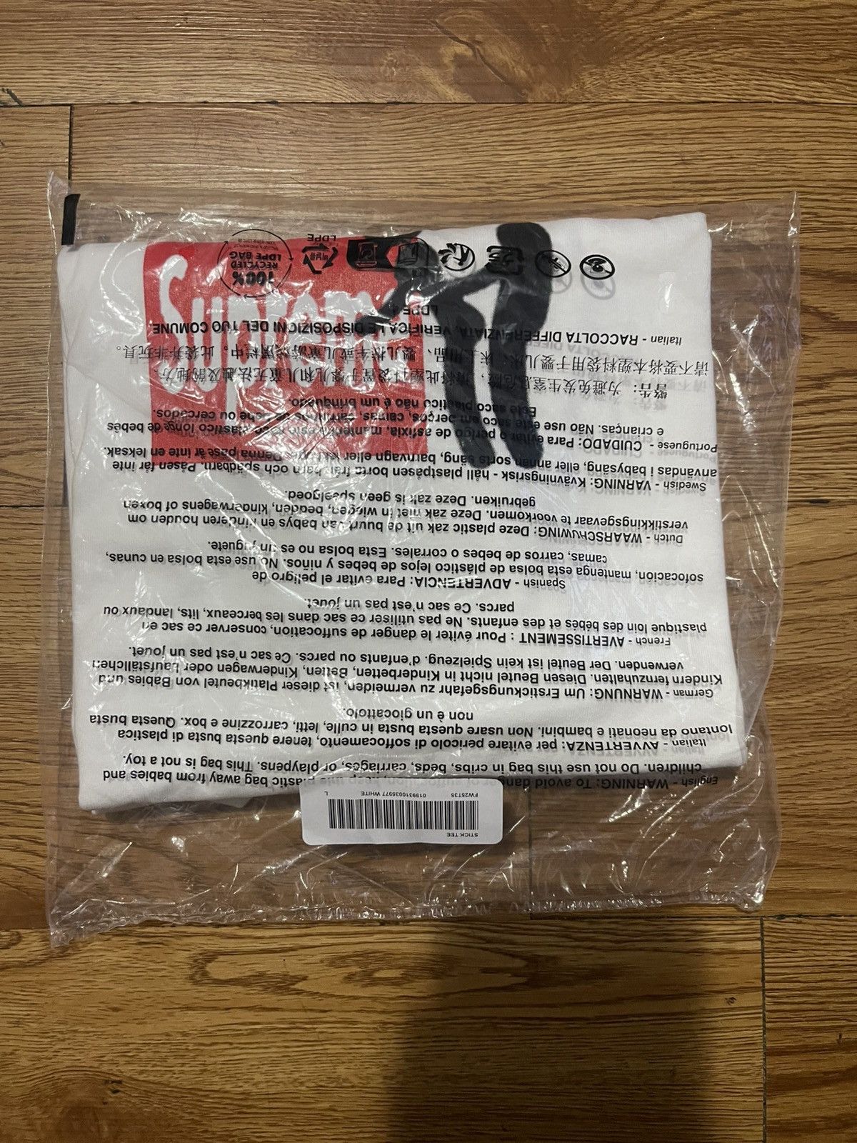 Supreme Stick Tee White L http://