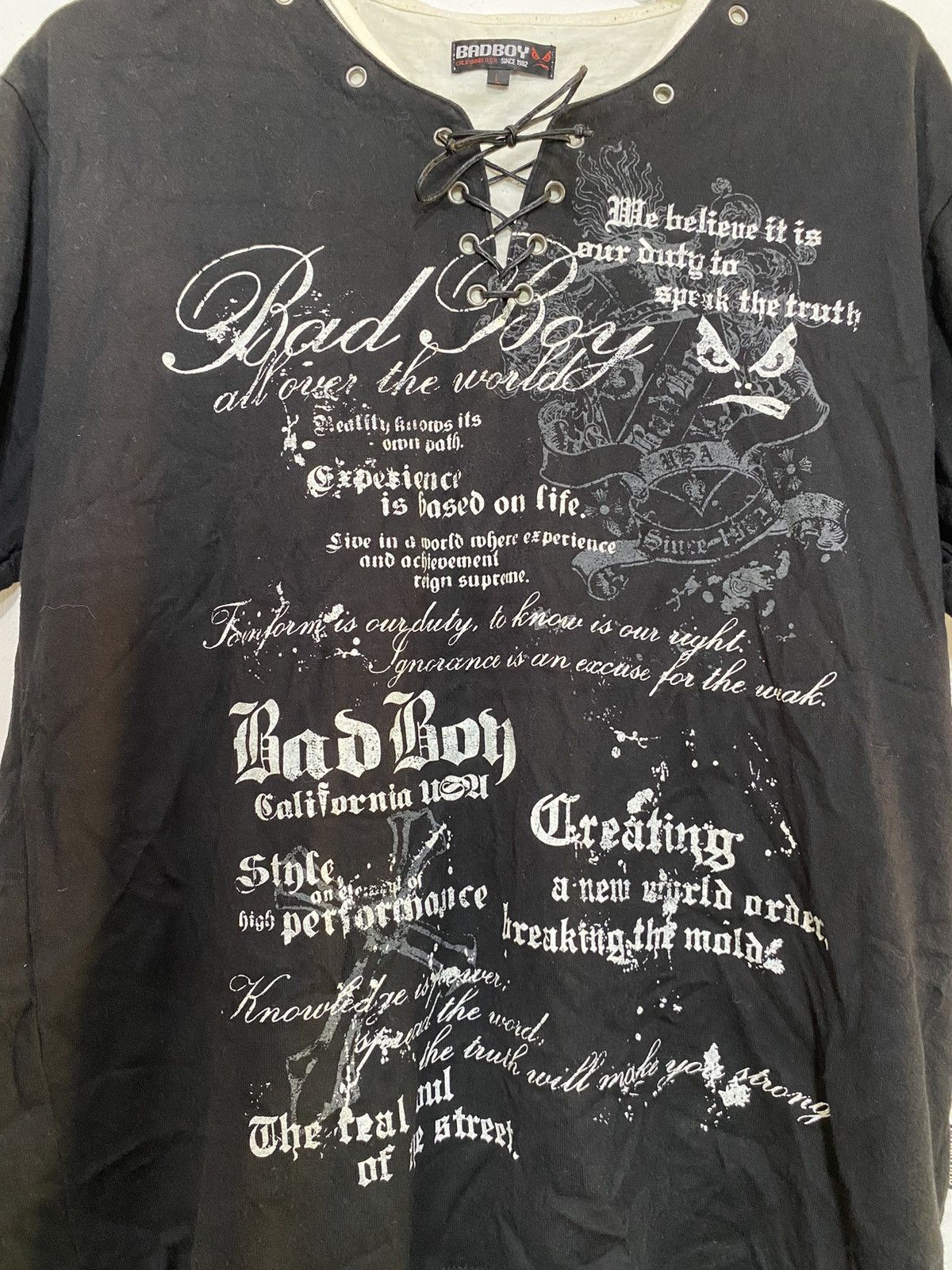 If Six Was Nine × Japanese Brand × Yasuyuki Ishii Bad boy poem double layers tshirts Size US L / EU 52-54 / 3 - 3 Thumbnail