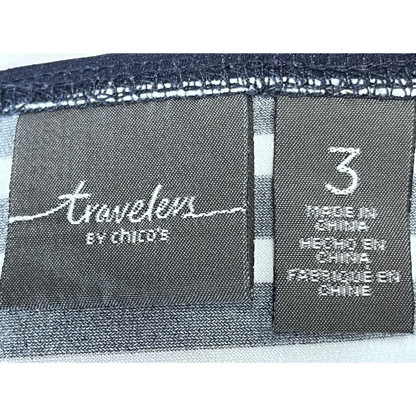 Vintage Chicos Travelers Collection Tiered Tunic Top Shirt Sz 3 US X-large Black White Size XL / US 12-14 / IT 48-50 - 6 Thumbnail