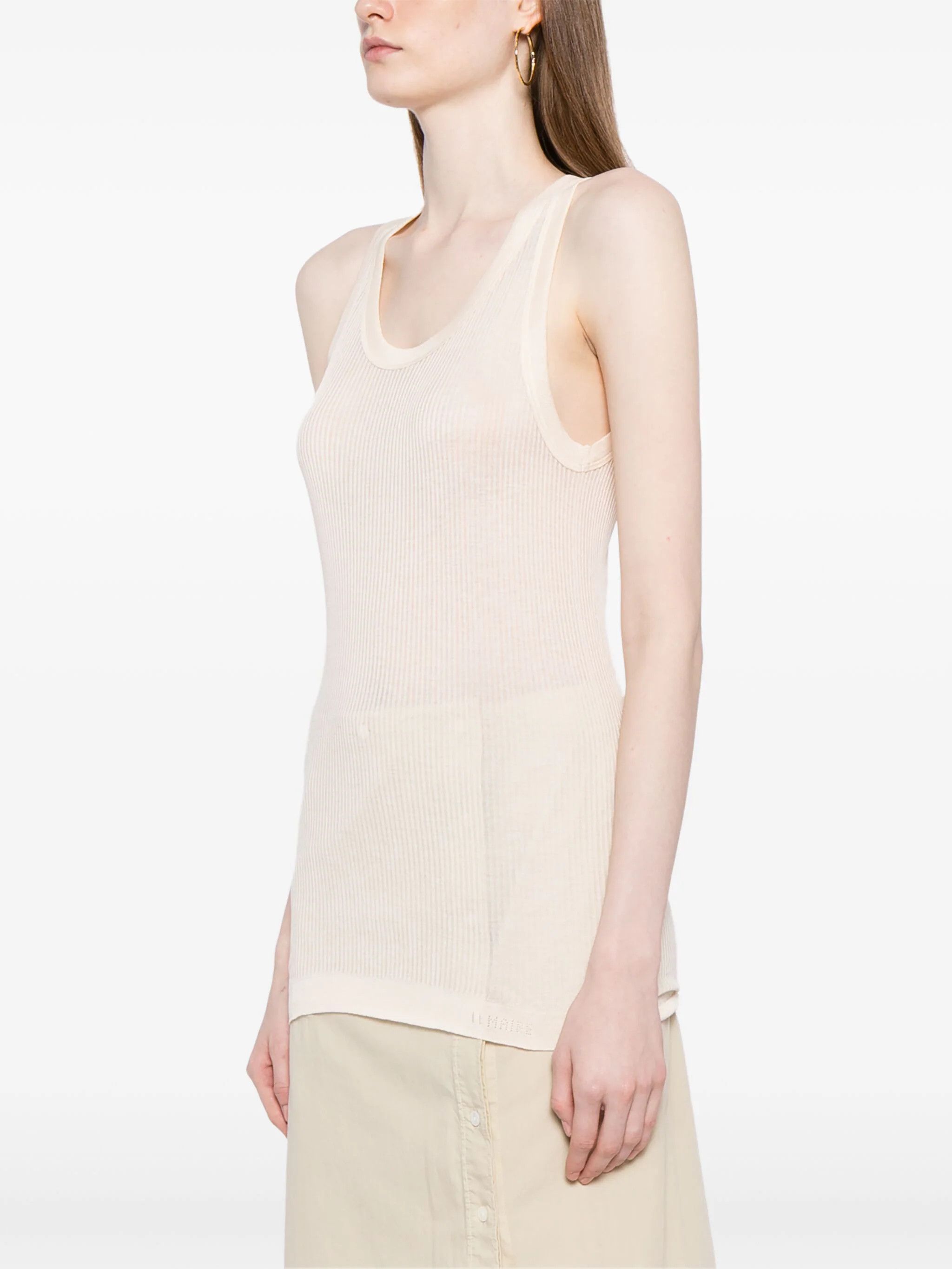 Lemaire o1s22i1n1024 Seamless Sleeveless Top in Neutro Size M / US 6-8 / IT 42-44 - 2 Thumbnail