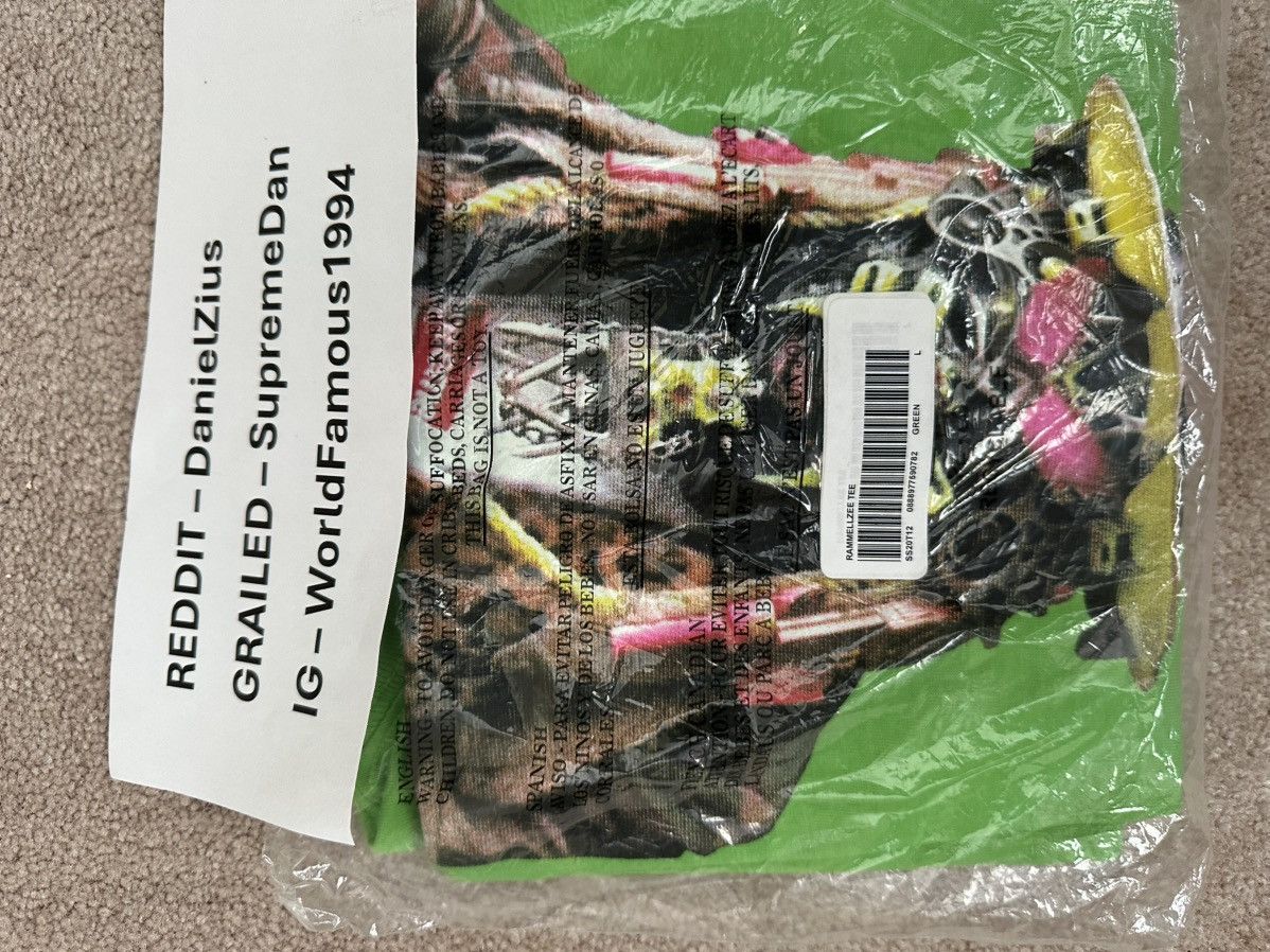 Supreme Supreme Rammellzee Tee 'Green' Size US L / EU 52-54 / 3 - 2 Thumbnail