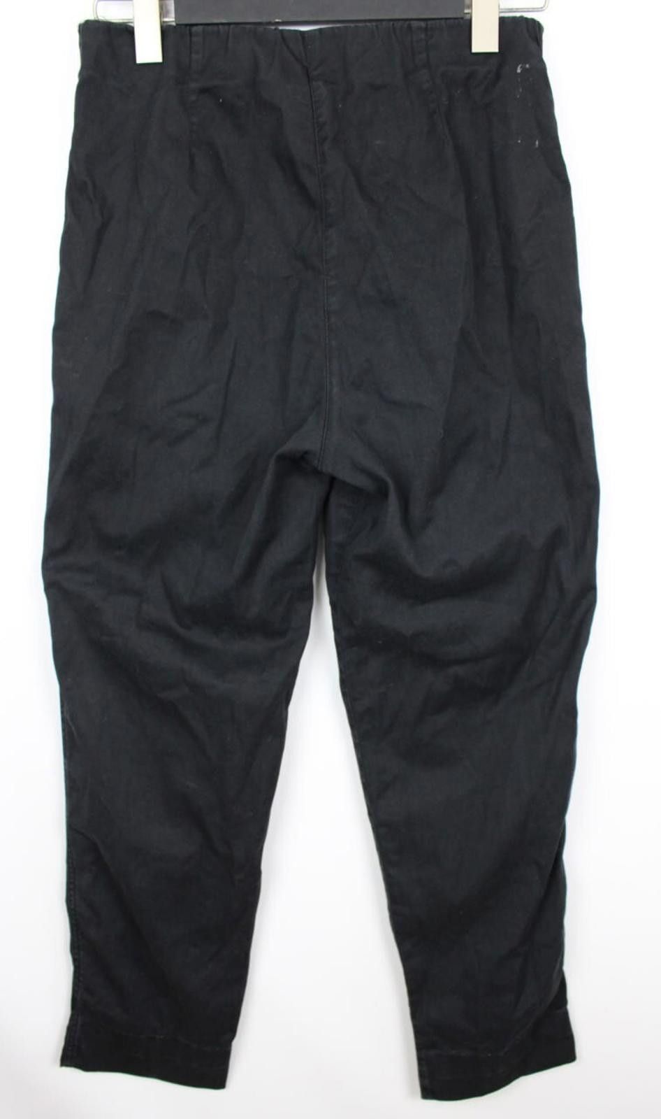 Oscar De La Renta OSKA Black Relaxed Wide-Leg Stretch Pants Trousers Size 2 Size 26" / US 2 / IT 38 - 3 Thumbnail