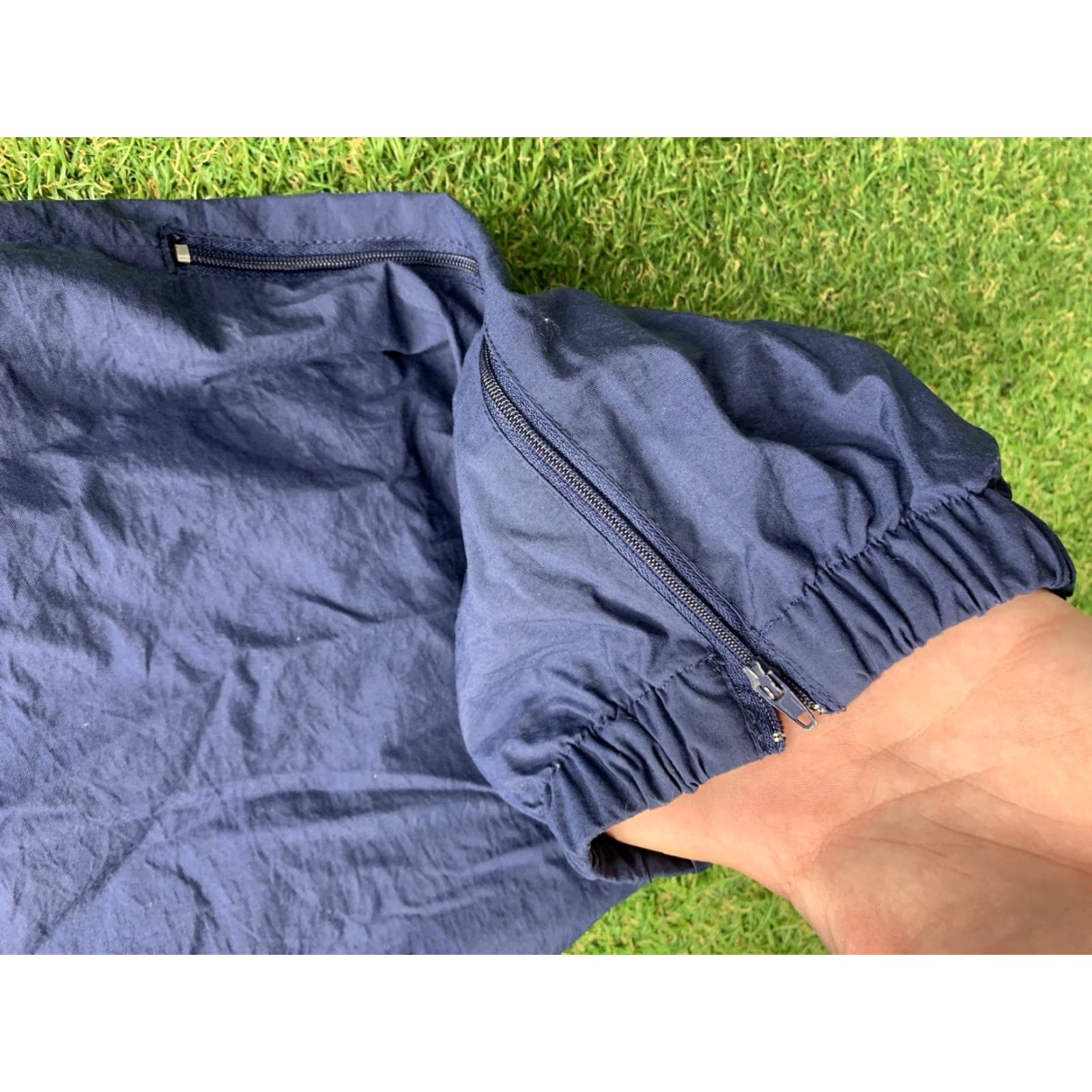 Russell Athletic VINTAGE Russell Athletic Sweatpants Womens 2XL Lined Windbreaker Sports Pants Blue 90s Athleisure Womens Shirts? Size 40" / US 18 - 7 Thumbnail
