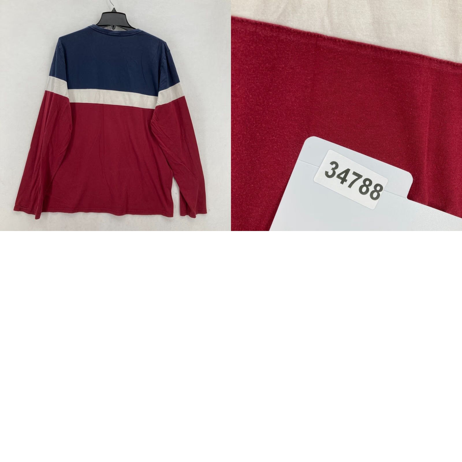Marine Layer Marine Layer Jacob Long Sleeve Crew Neck T-Shirt Mens XL Color Block Coastal Size US XL / EU 56 / 4 - 9 Thumbnail