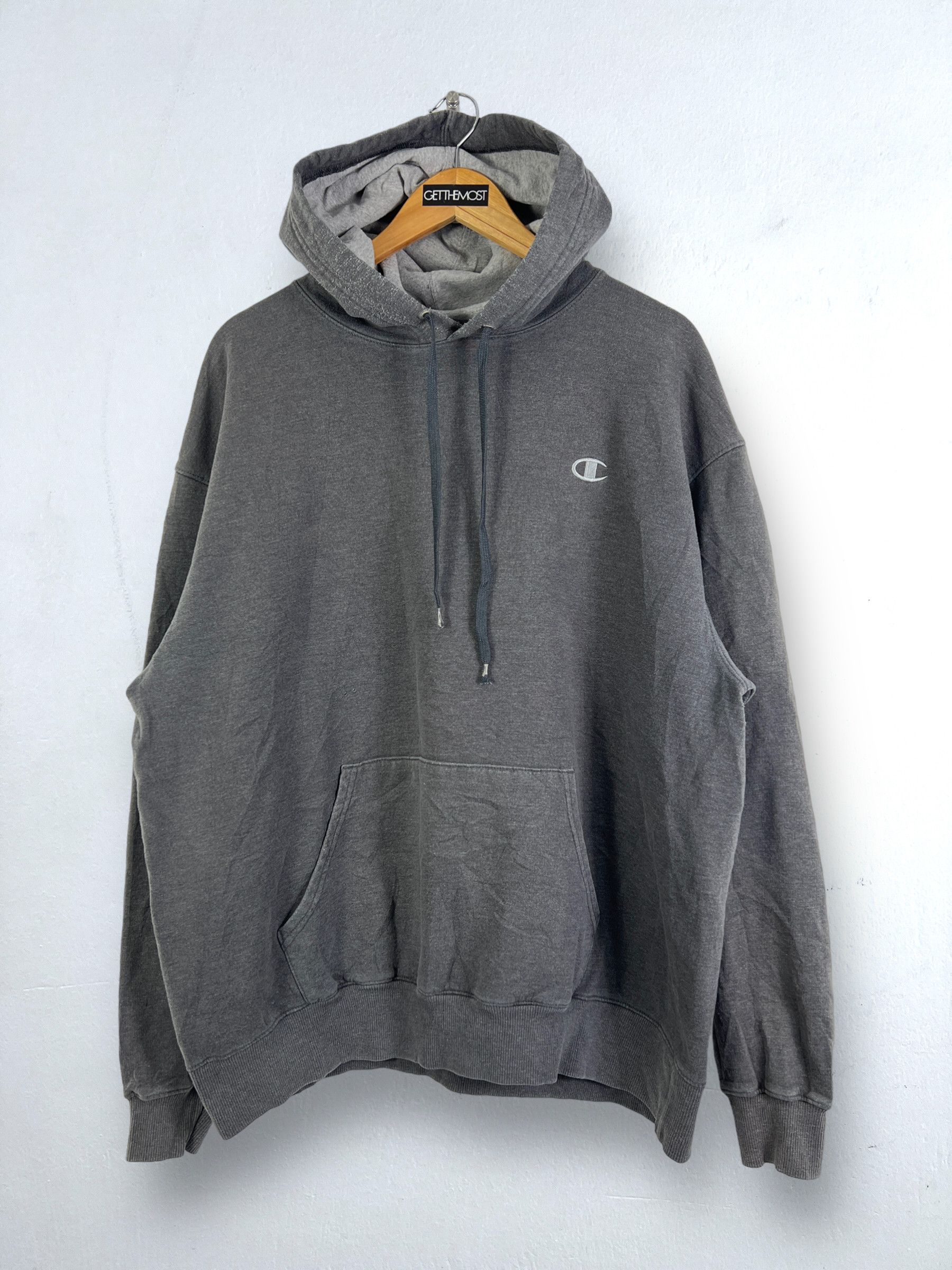 Champion No.4519 Champion ECO Logo Embroidery Hoodie (XL) Size US XL / EU 56 / 4 - 1 Thumbnail