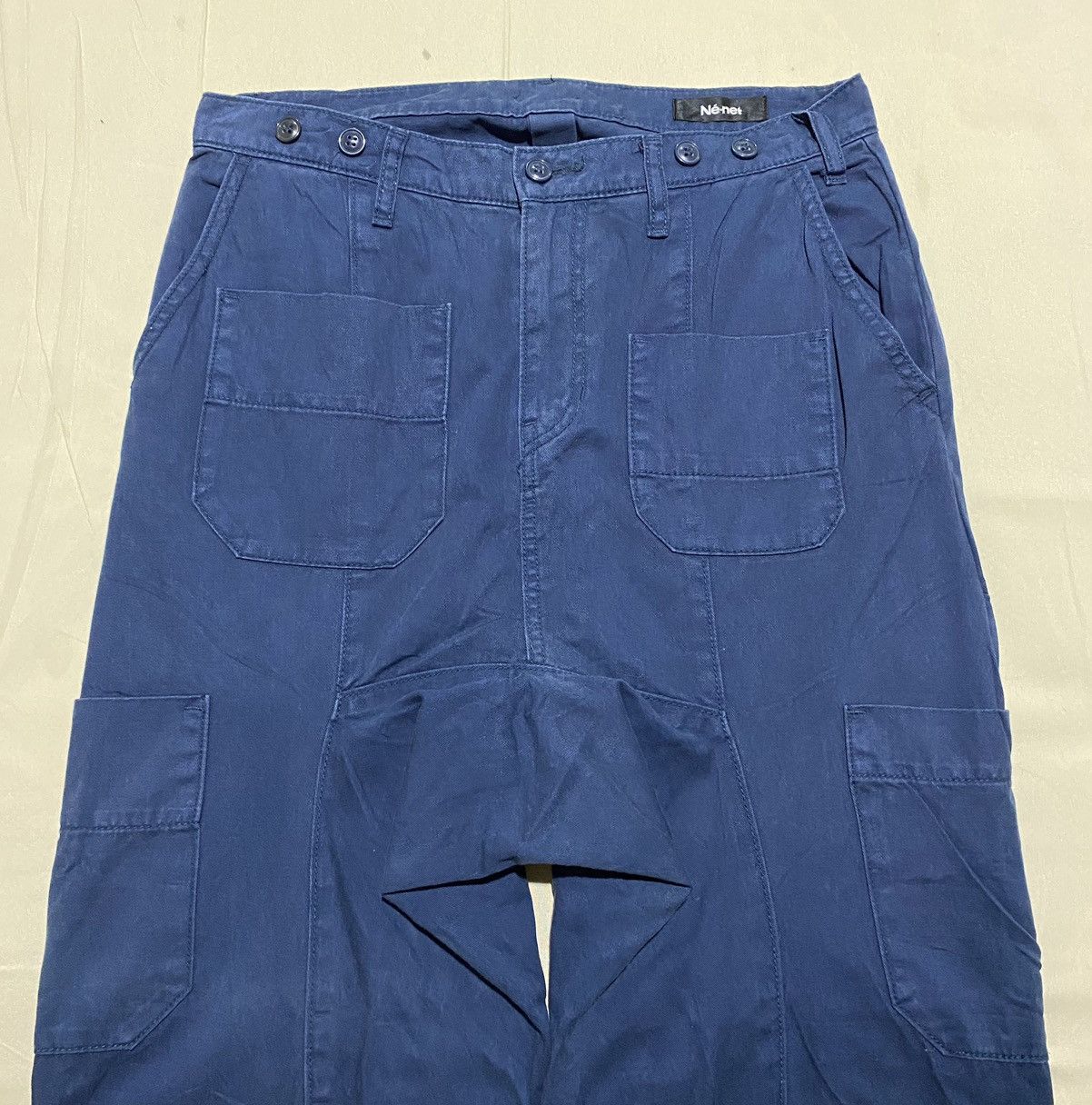 Issey Miyake Vintage Ne-net Issey Miyake Drop Crotch Multi Pocket Pants Size US 31 - 3 Thumbnail
