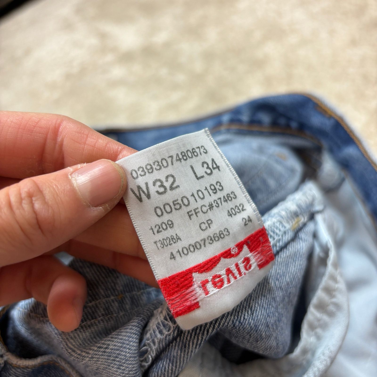 Levi's × Vintage Vintage Levi's 501 Straight Leg Button Fly Jeans Men's 32x34 Size US 32 / EU 48 - 13 Thumbnail