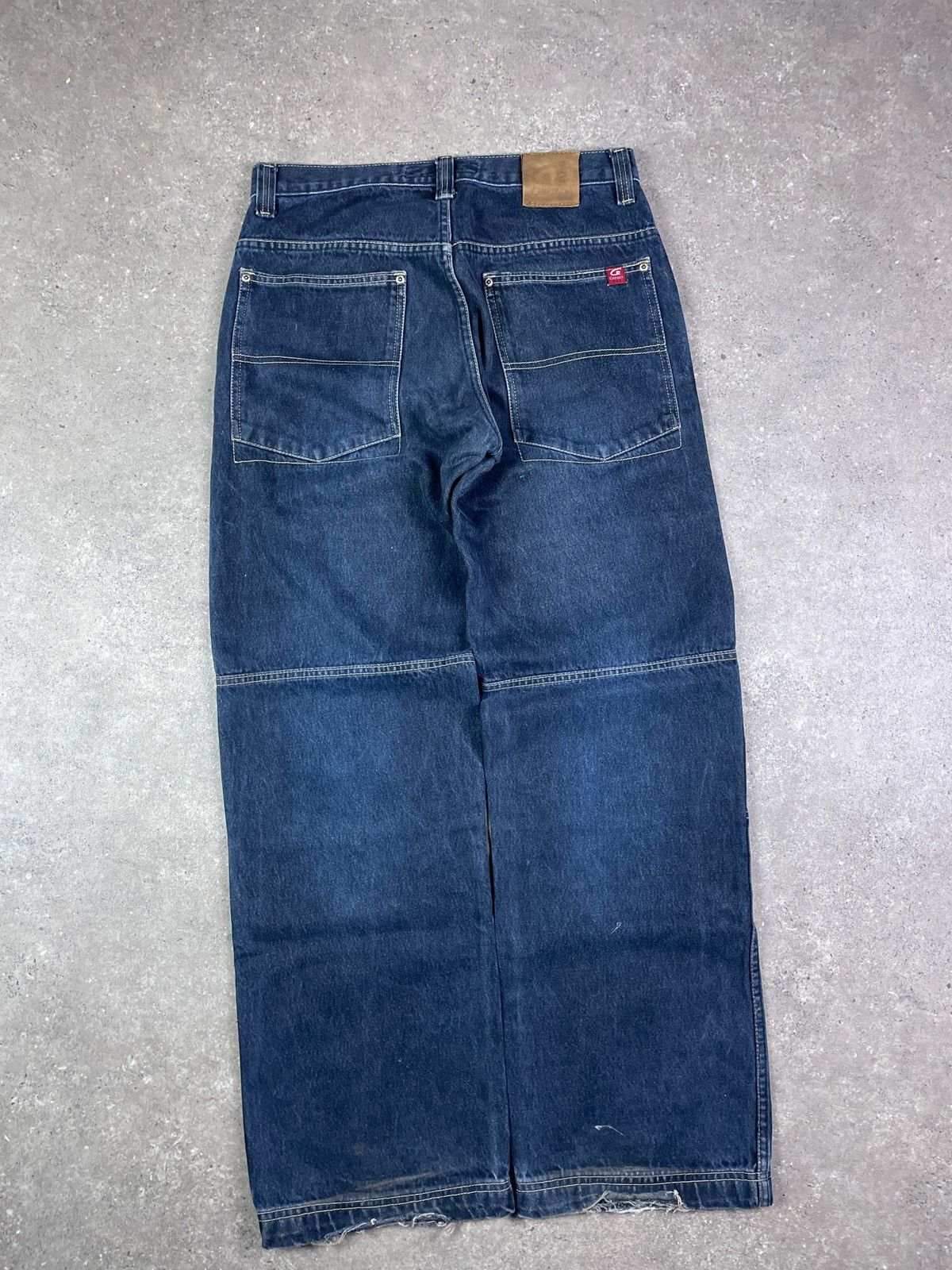 Carhartt × Japanese Brand Vintage Y2K carhartt style double knee denim wide leg jeans Size US 33 - 2 Thumbnail