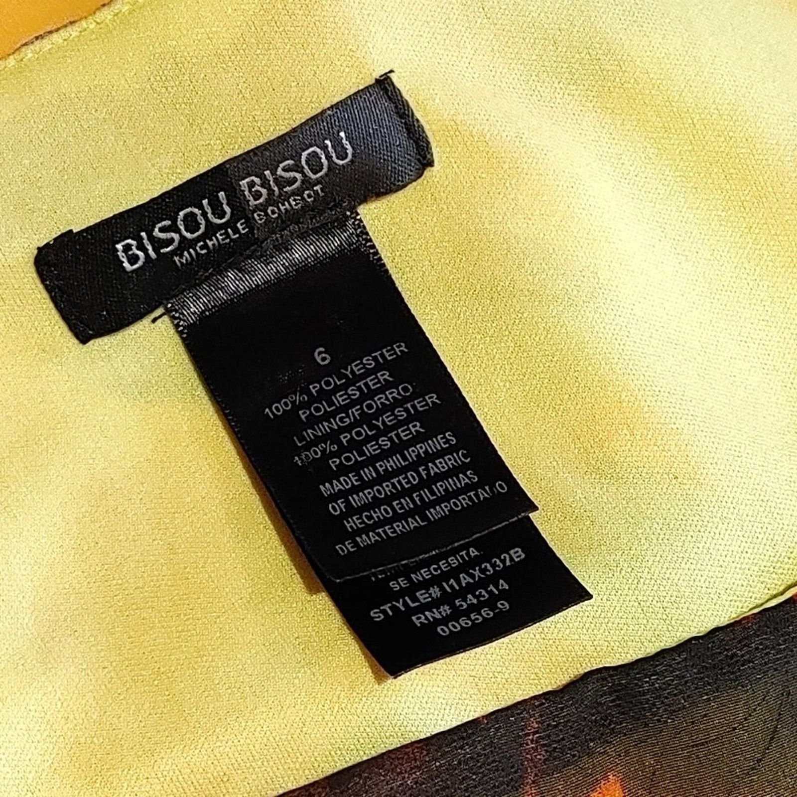 Other Bisou Bisou Watercolor Chiffon Dress Size M / US 6-8 / IT 42-44 - 2 Thumbnail