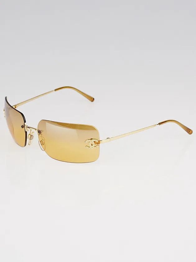 Chanel Chanel Sunglasses 4017-D Rhinestone Logo Rimless Vintage Size ONE SIZE - 1 Thumbnail