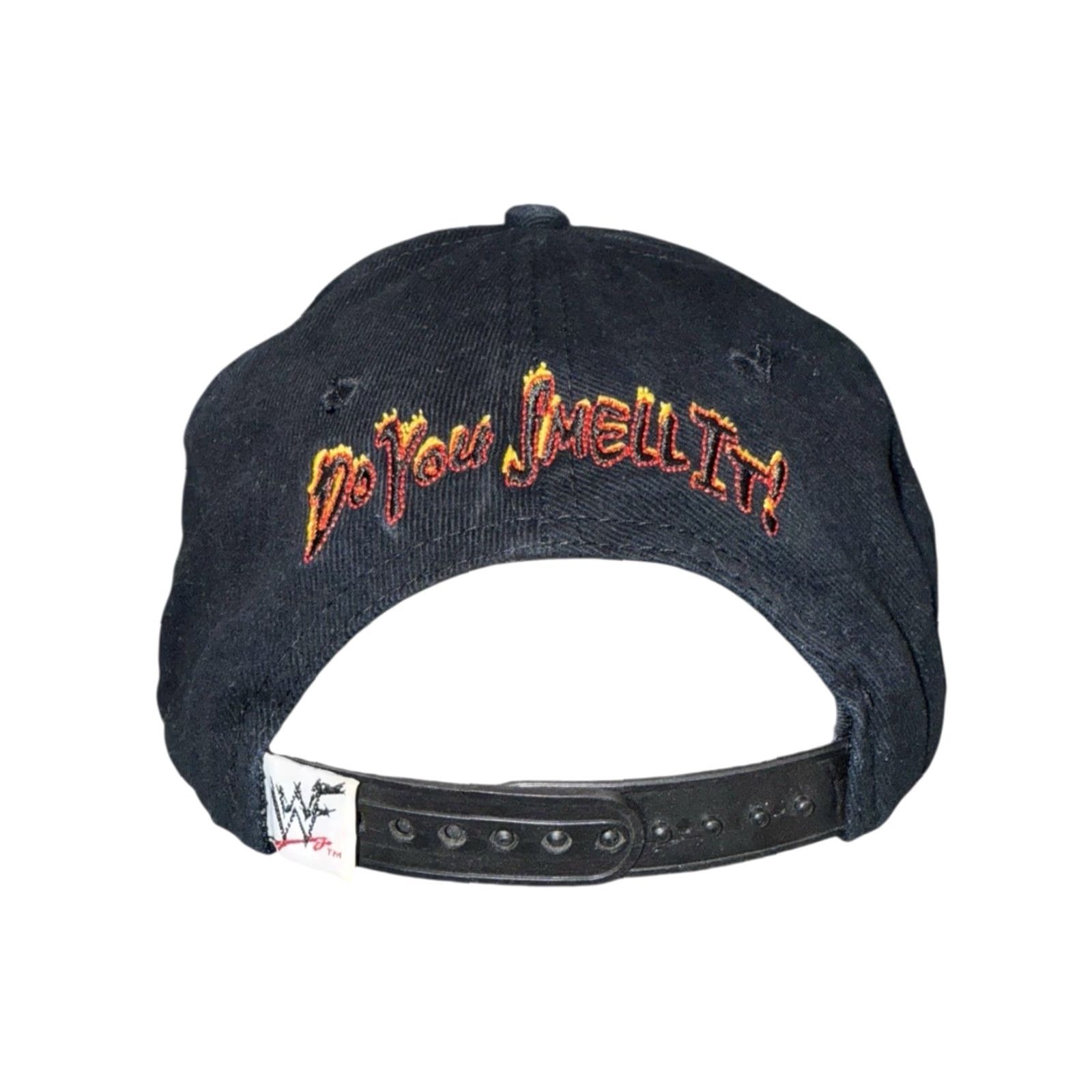 Vintage VINTAGE WWE The Rock Dwayne Johnson Do You Smell It Snapback Hat Cap RARE 90s Black One Size Mens Men Cap Hat Size ONE SIZE - 3 Thumbnail