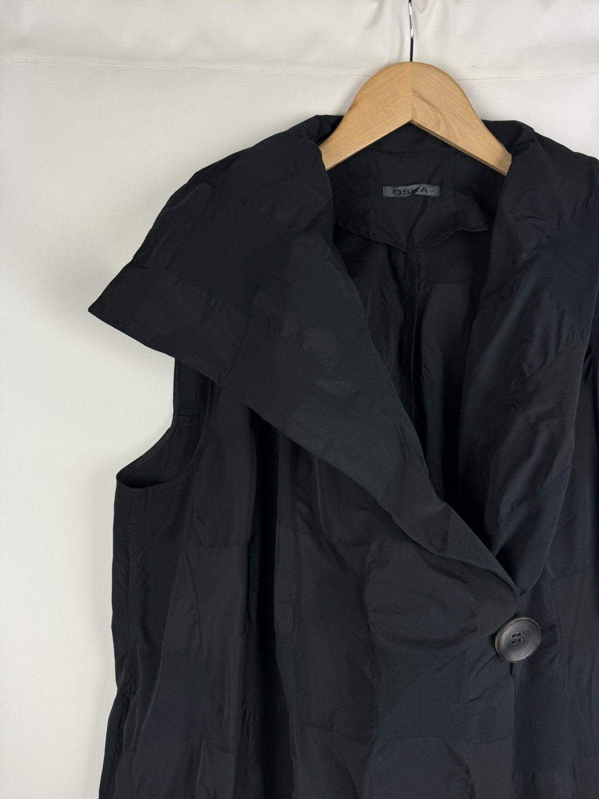 OSKA Oska Ladies Avant-garde Nylon Assymetrical Vest Jacket Gilet Size XL / US 12-14 / IT 48-50 - 4 Thumbnail